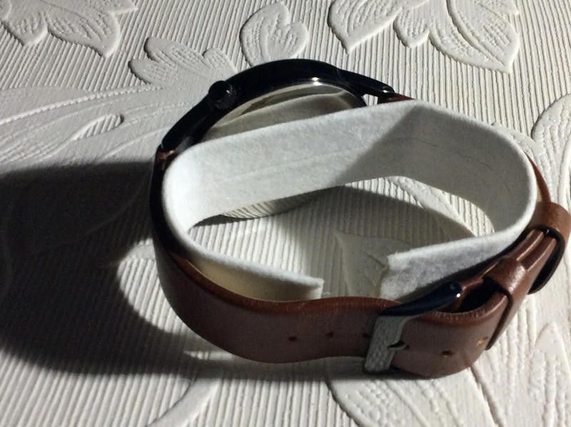 BREDA Breda Black dial brown leather strap watch Size ONE SIZE - 12 Thumbnail