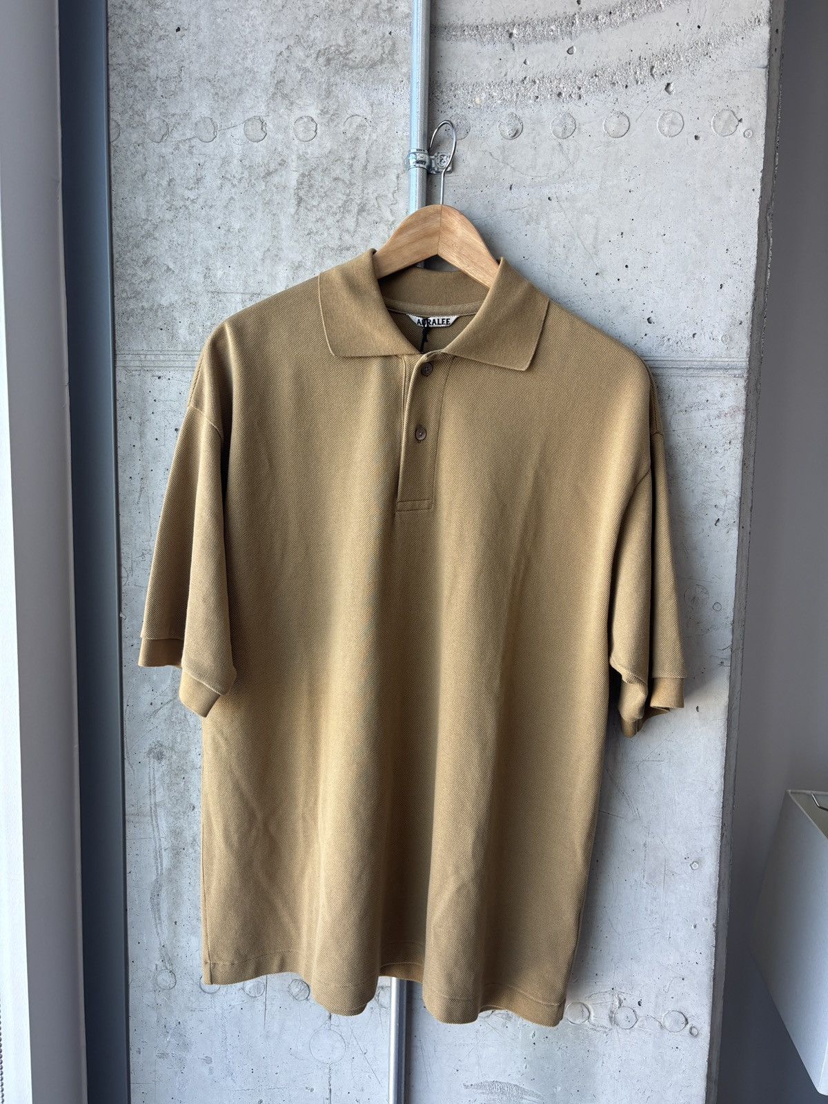 Auralee Heavy Cotton Piqué Polo