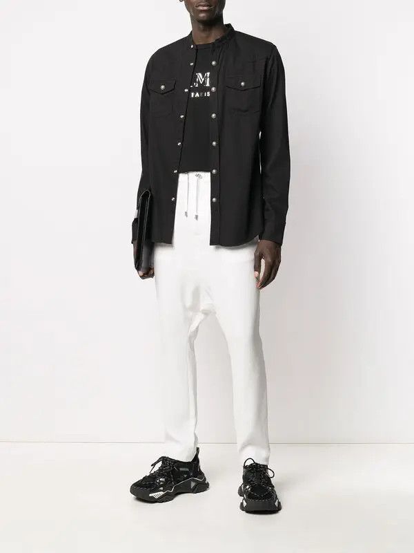 Balmain o1y0426 Jogger & Sweatpant in White Size US 34 / EU 50 - 5 Thumbnail