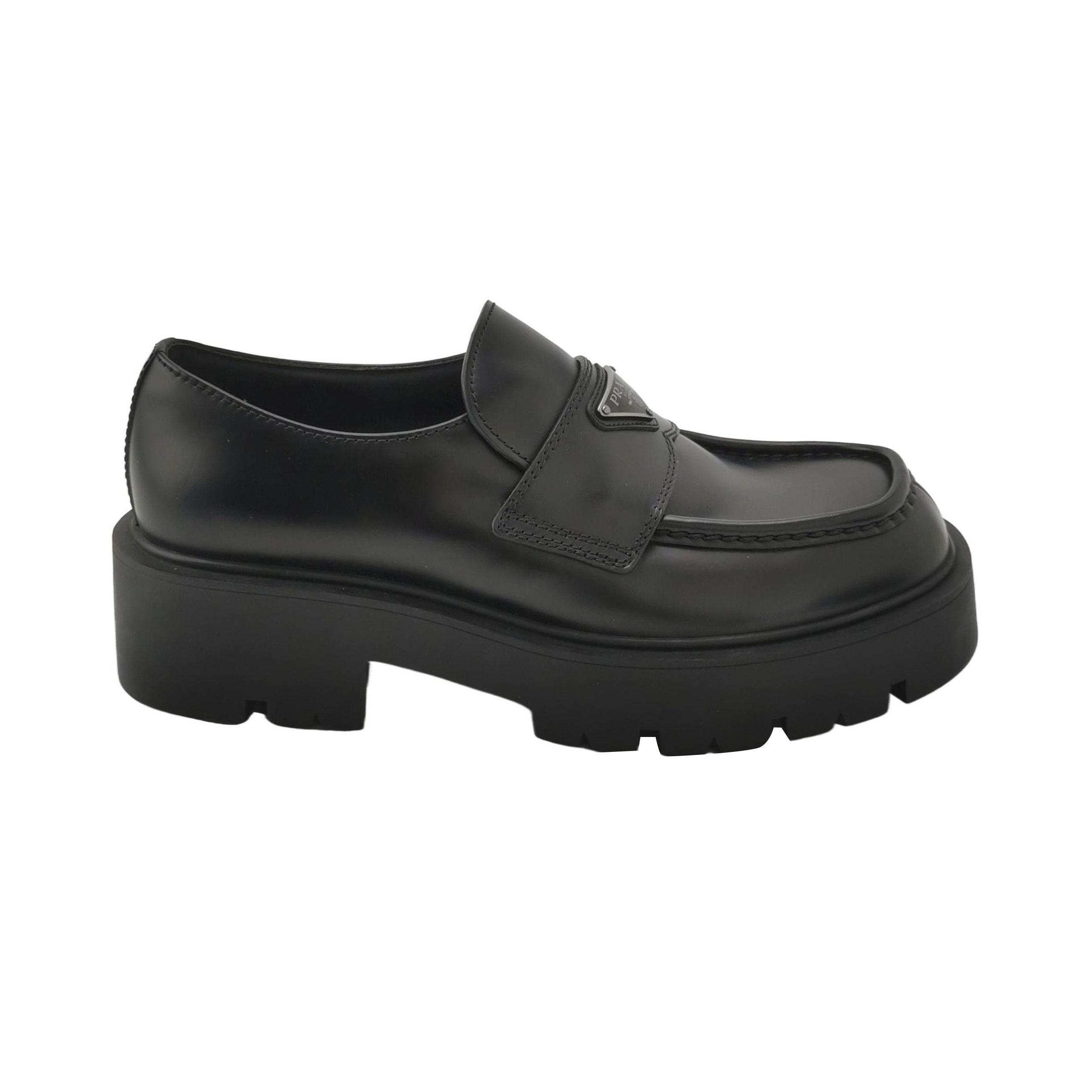 Prada Prada Triangle Logo Lug Sole Loafers Size 41 Size US 8 / EU 41 - 1 Thumbnail
