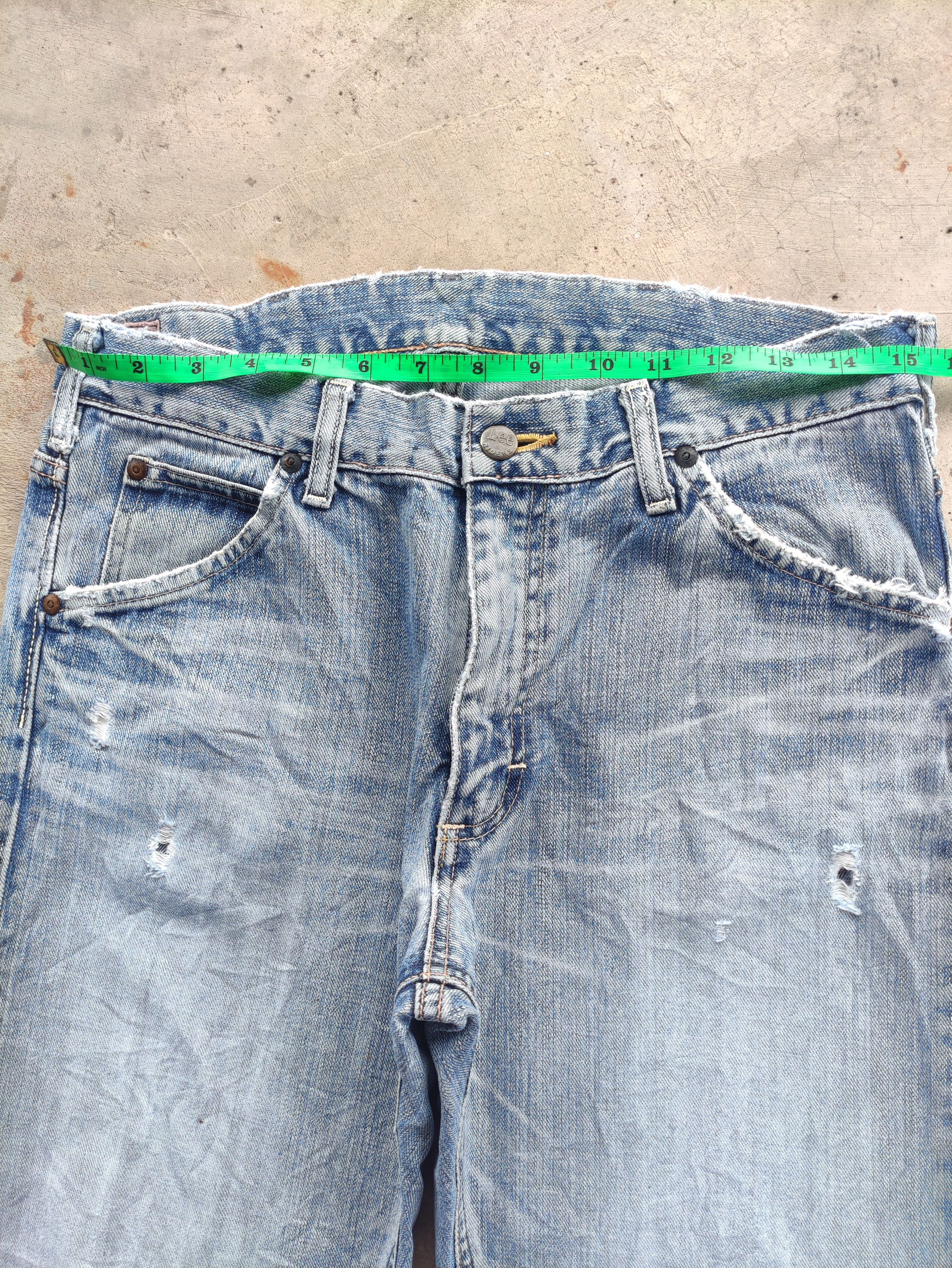 Vintage Lee Japan Distressed Faded Denim Jean