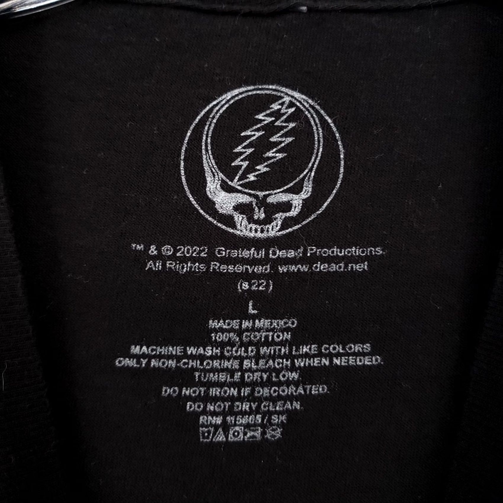 Vintage Grateful Dead Dancing Bears T Shirt Mens Large Black Crew Neck Tee Band Music Rock Size US L / EU 52-54 / 3 - 6 Thumbnail