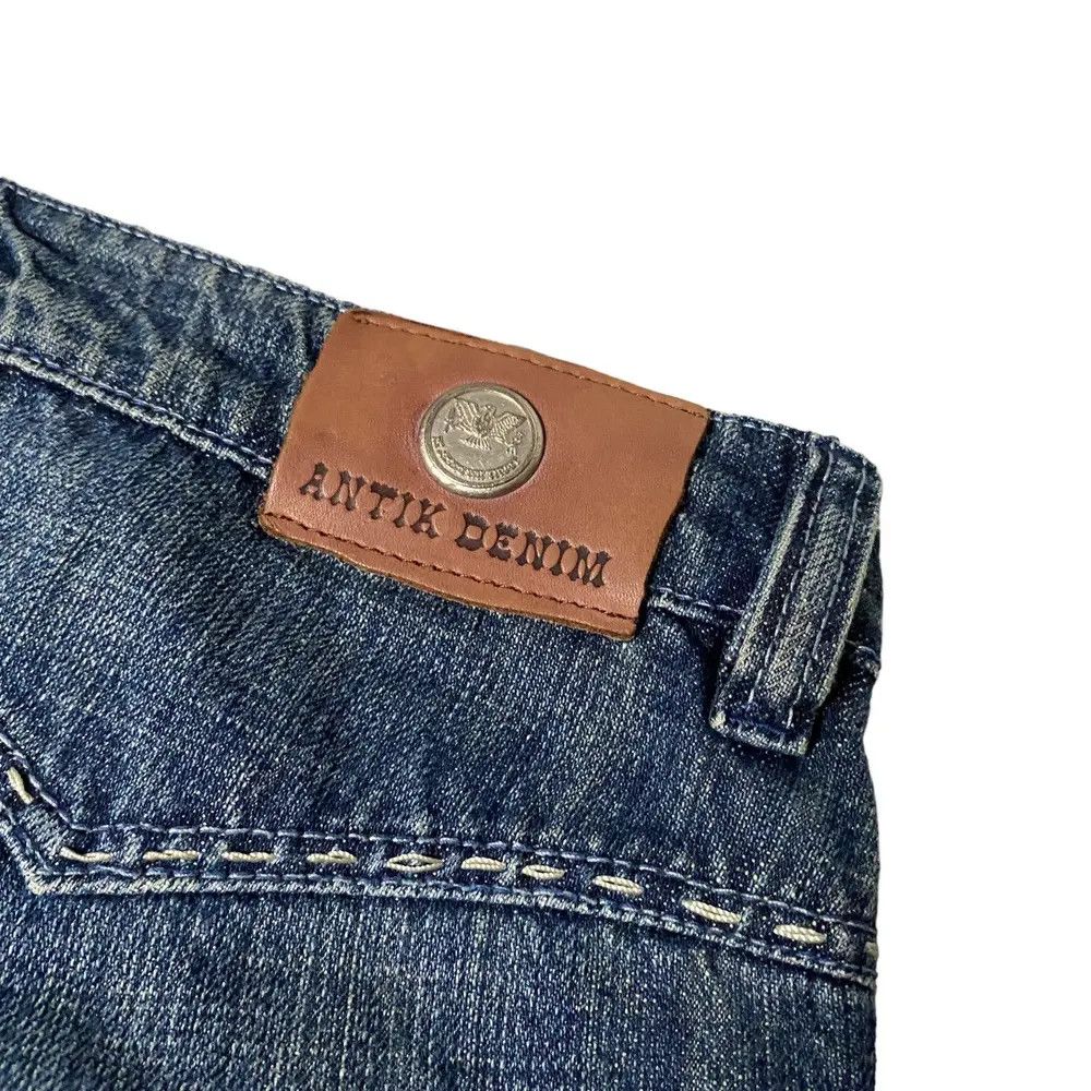 If Six Was Nine 2000's Antik Flared Seawash Tribal Bootcut Jeans Size US 29 - 17 Thumbnail