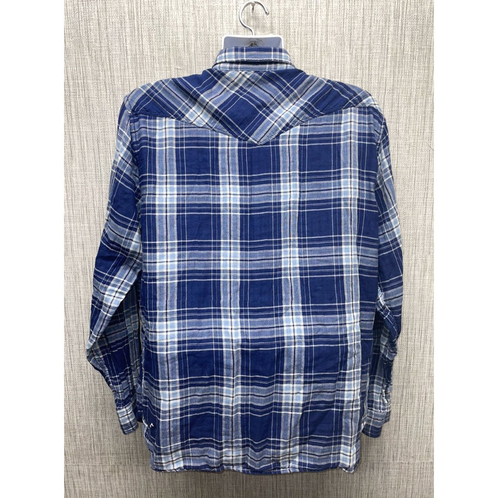 Lucky Brand Lucky Brand Button-Up Shirt Mens XL Blue Plaid Classic Fit Long Sleeve Button-Down Collar Size US XL / EU 56 / 4 - 6 Thumbnail