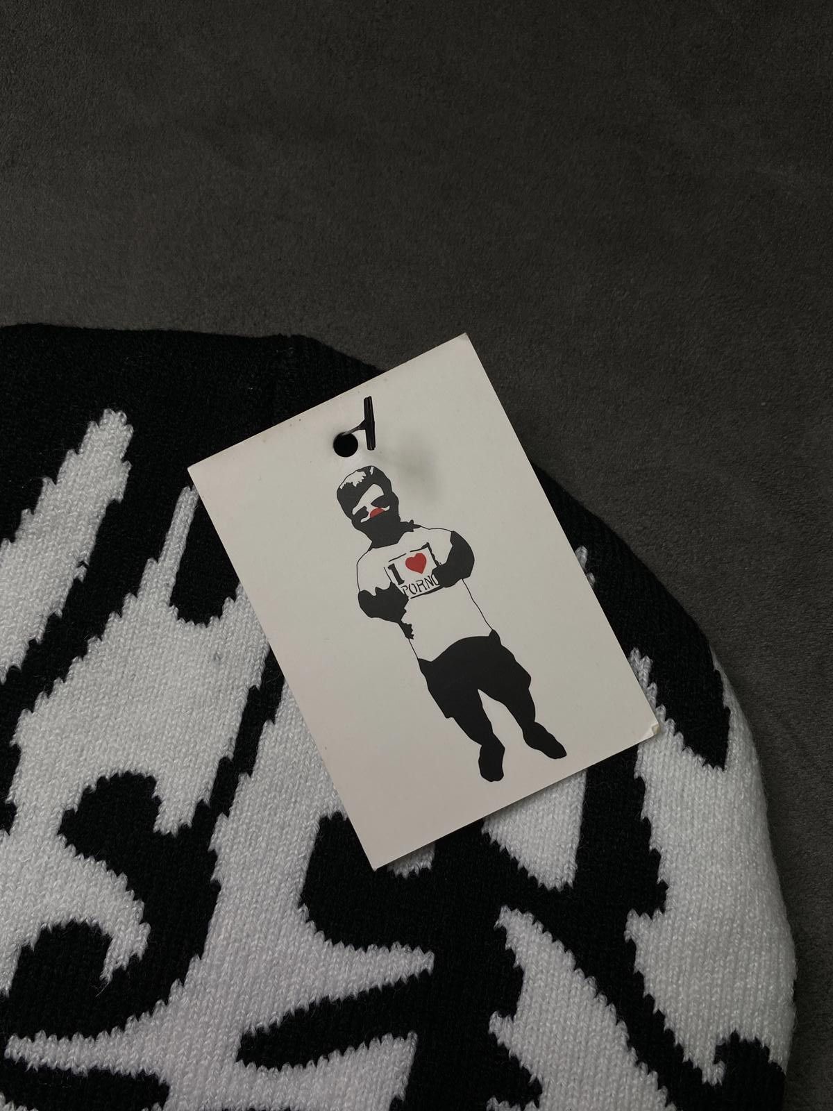 Japanese Brand Rare Life is Porno Spider No Cuff Knit Black Beanie OS Size ONE SIZE - 2 Thumbnail