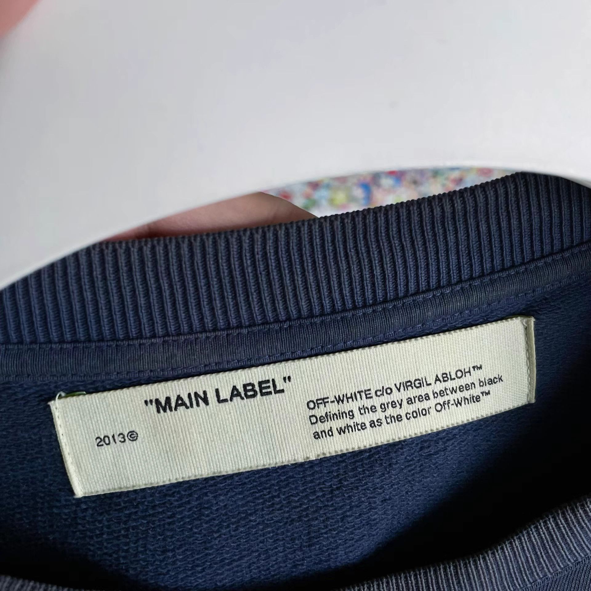 Off-White Off-White White Pink Logo Sweatshirt Size M / US 6-8 / IT 42-44 - 3 Thumbnail