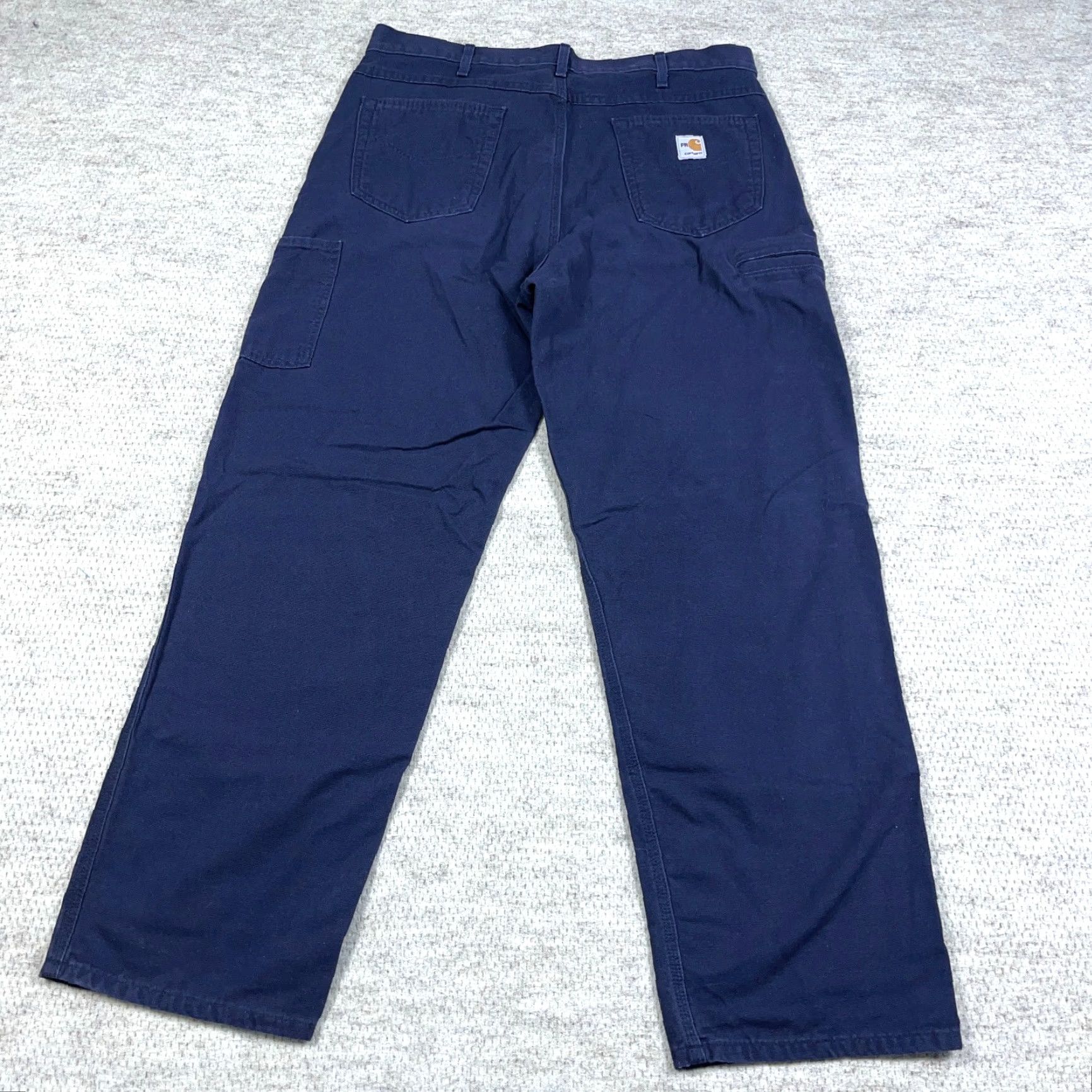 Carhartt VINTAGE Carhartt FR Jeans Mens 38x32 Loose Fit Flame Resistant FRB159 DNY Work Pants A99 Size US 38 / EU 54 - 2 Thumbnail