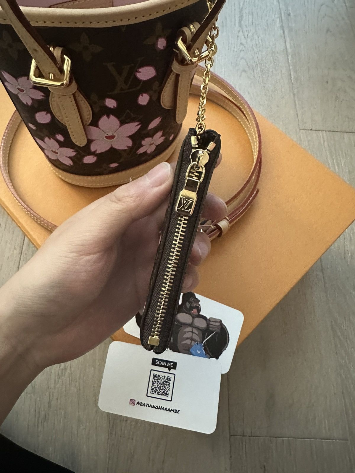 Louis Vuitton × Takashi Murakami Louis Vuitton x Takashi Murakami Nano Bucket Sakura Brown Size ONE SIZE - 9 Thumbnail
