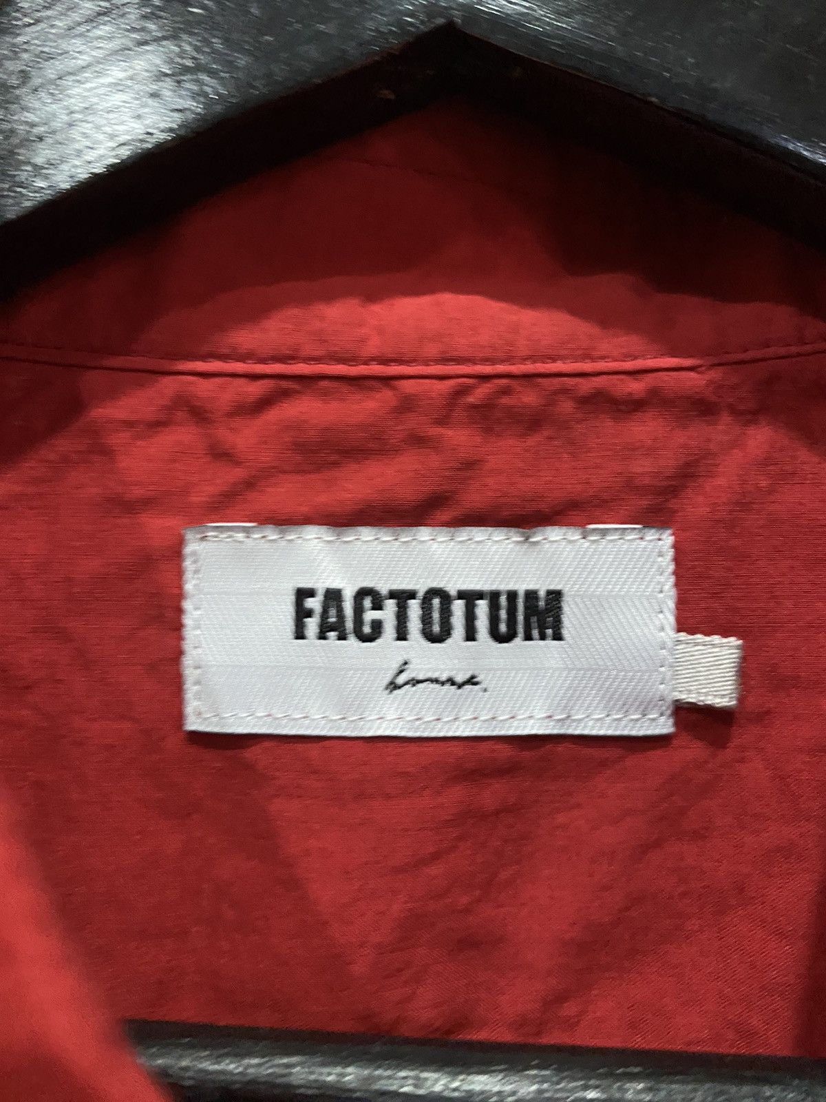 FACTOTUM VINTAGE FACTOTUM RED SHIRT MADE IN JAPAN 90S COTTON-WOOL Size US S / EU 44-46 / 1 - 3 Thumbnail