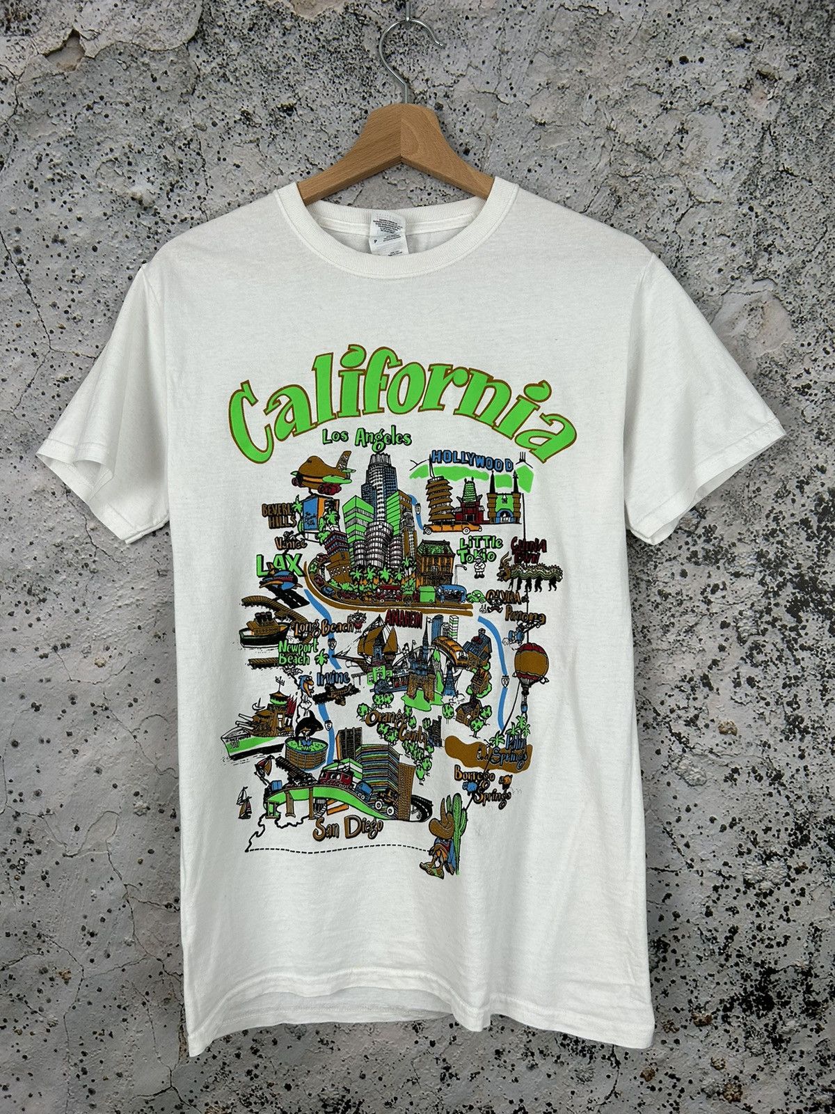 Vintage Vintage California Humor Graphic Tee 90s Rare Hype Retro Size US S / EU 44-46 / 1 - 1 Thumbnail