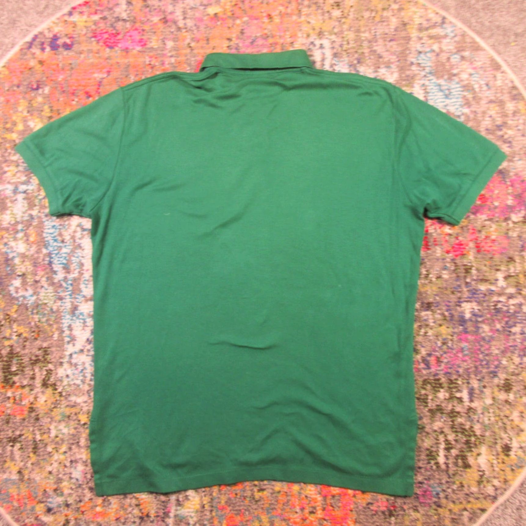 Polo Ralph Lauren VTG Polo Ralph Lauren Polo Shirt Mens M Oversized Green Distressed Size US M / EU 48-50 / 2 - 2 Thumbnail