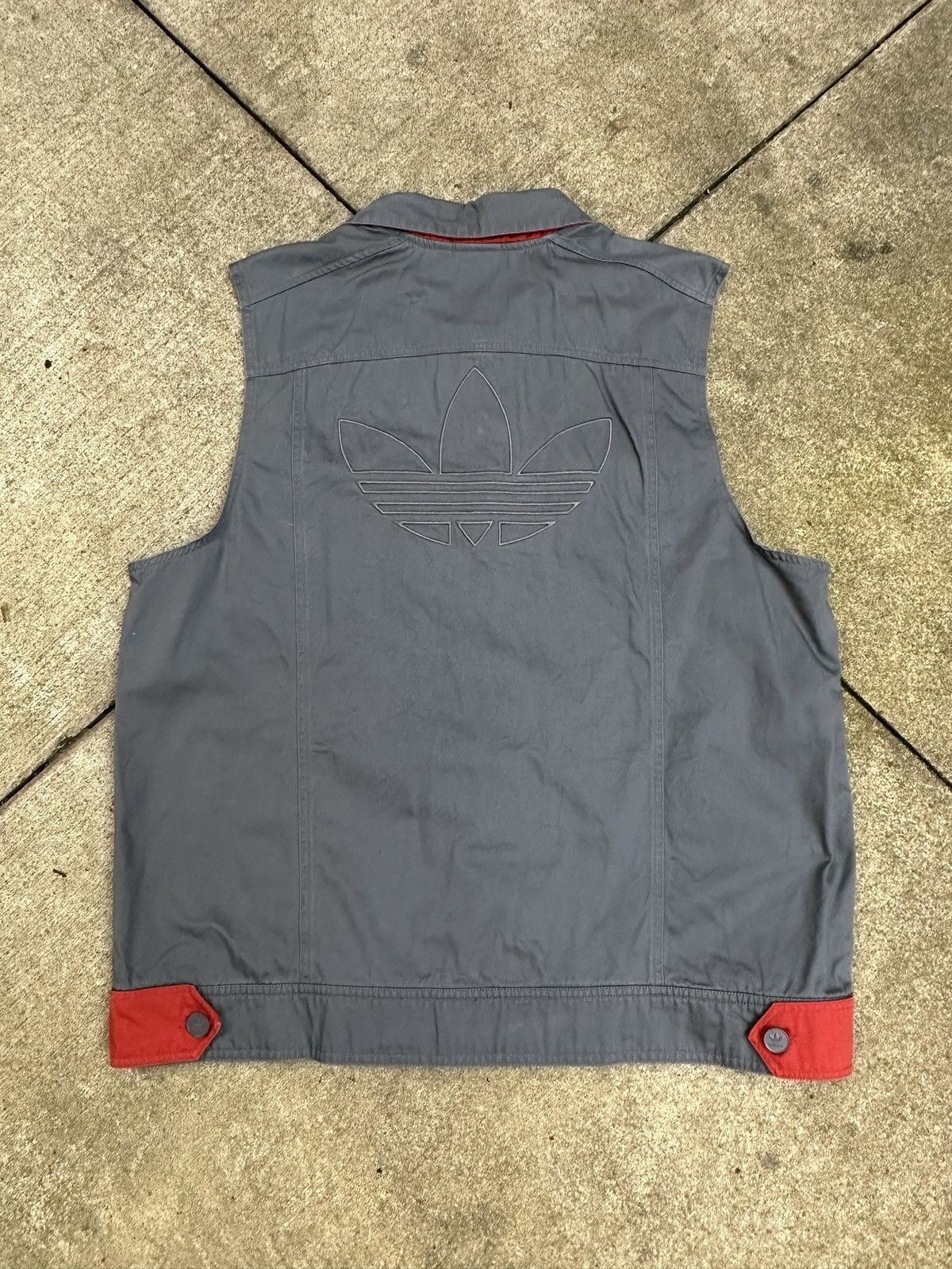 Adidas Adidas Canvas Vest Size US XL / EU 56 / 4 - 3 Thumbnail