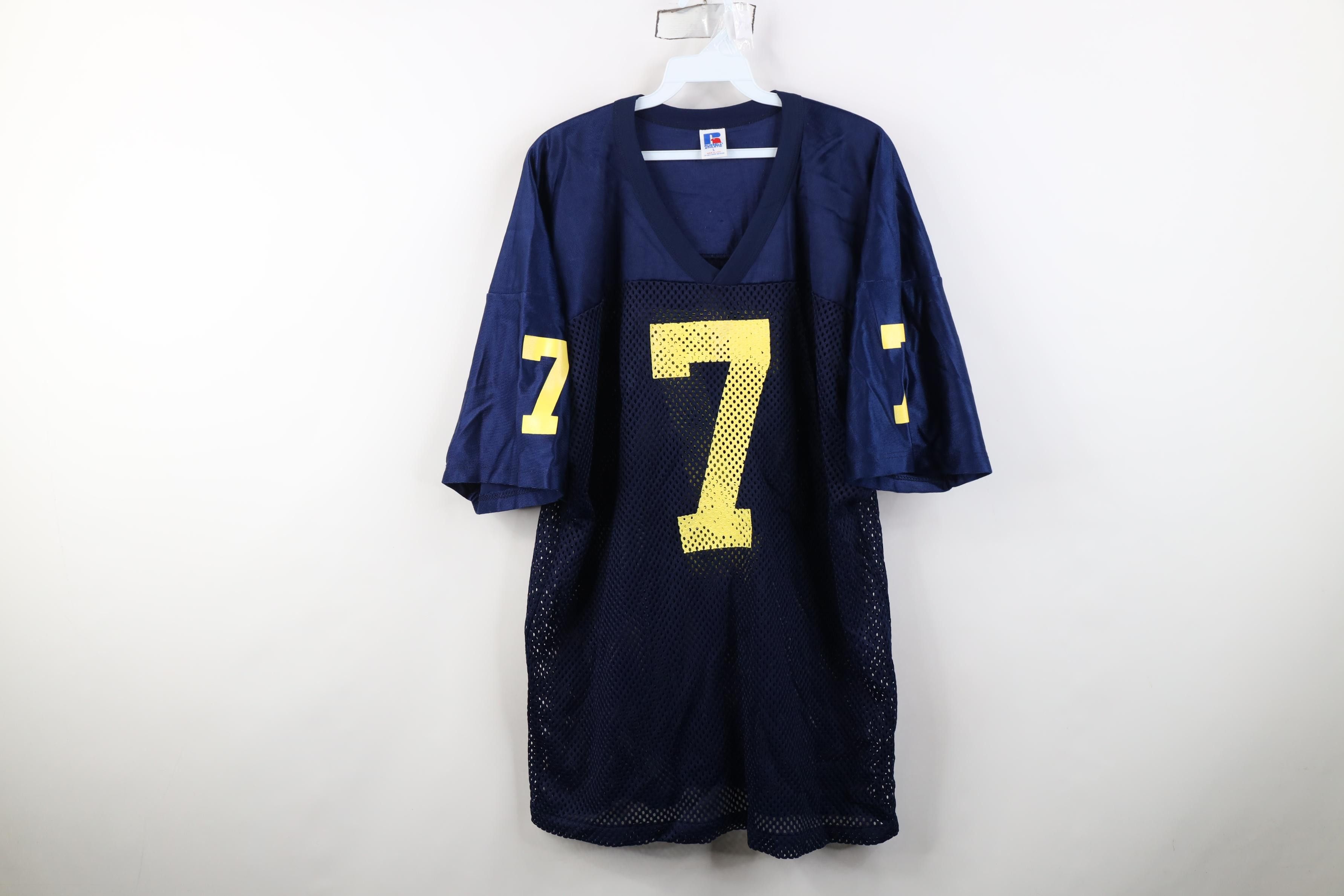 Russell Athletic Vintage 90s Russell Athletic University of Michigan Jersey Size US L / EU 52-54 / 3 - 1 Thumbnail