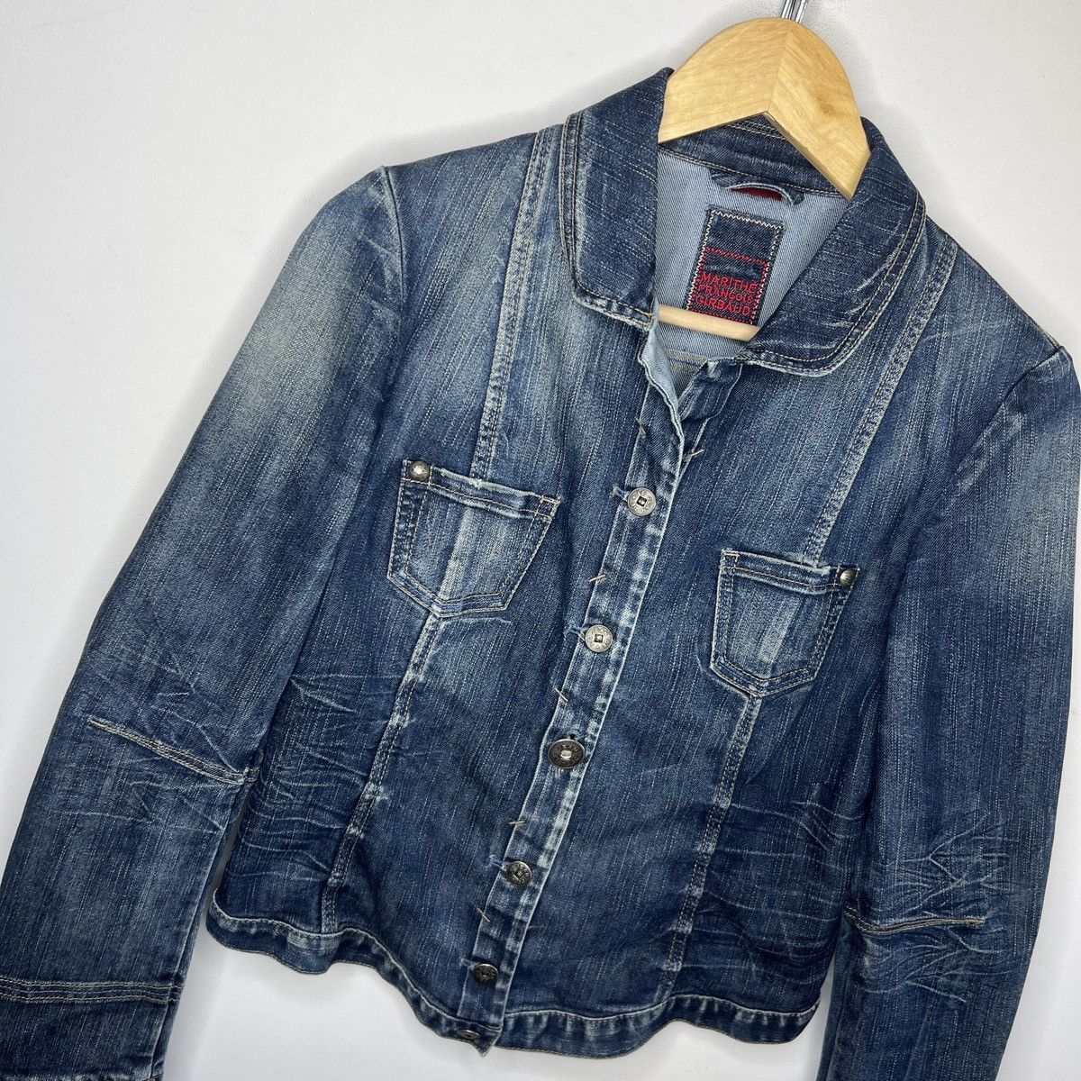 Marithe + Francois Girbaud Vintage Marithe Francois Girbaud Denim Jeans Jacket 30 USA Size M / US 6-8 / IT 42-44 - 4 Thumbnail