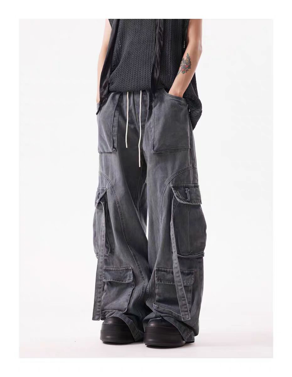 Designer × Japanese Brand × Vintage Vintage Street Multi-Pocket Hip Hop Casual Work Pants Size US 32 / EU 48 - 7 Thumbnail