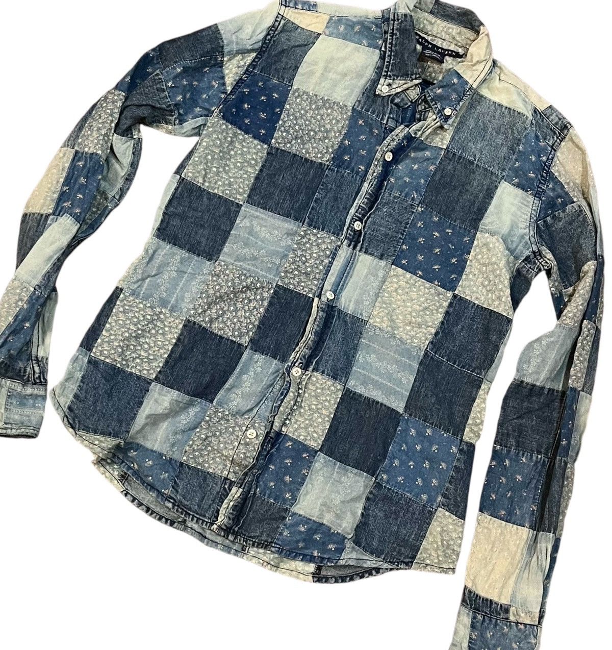 Polo Ralph Lauren *FINAL DROP* Ralph Lauren patchwork button down denim shirt Size US S / EU 44-46 / 1 - 2 Thumbnail
