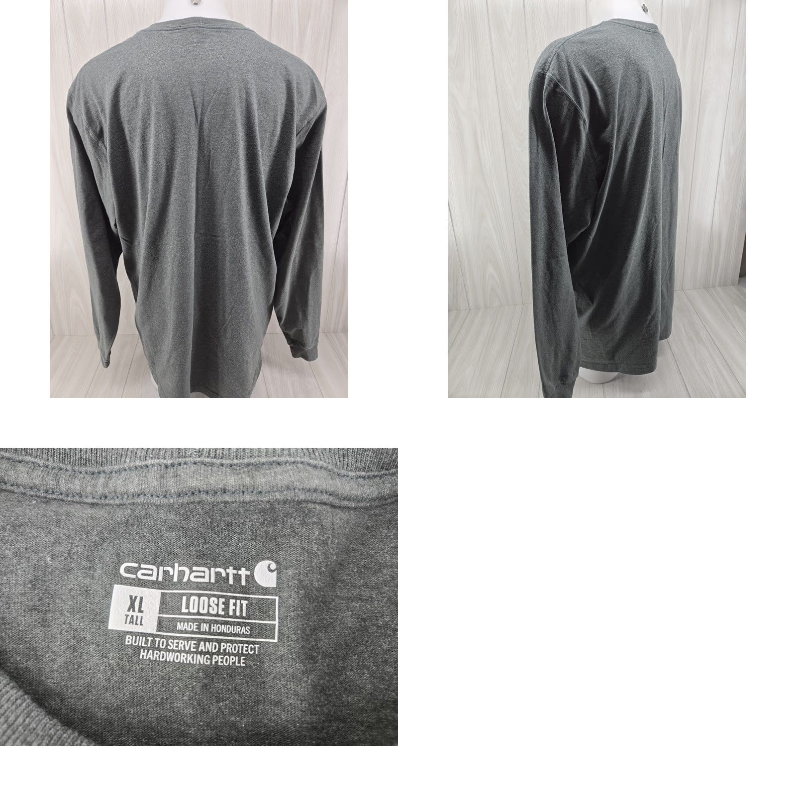 Carhartt VINTAGE Carhartt Shirt Mens XL Tall Green Loose Fit Long Sleeve Pocket K126-354 Size US XL / EU 56 / 4 - 8 Thumbnail