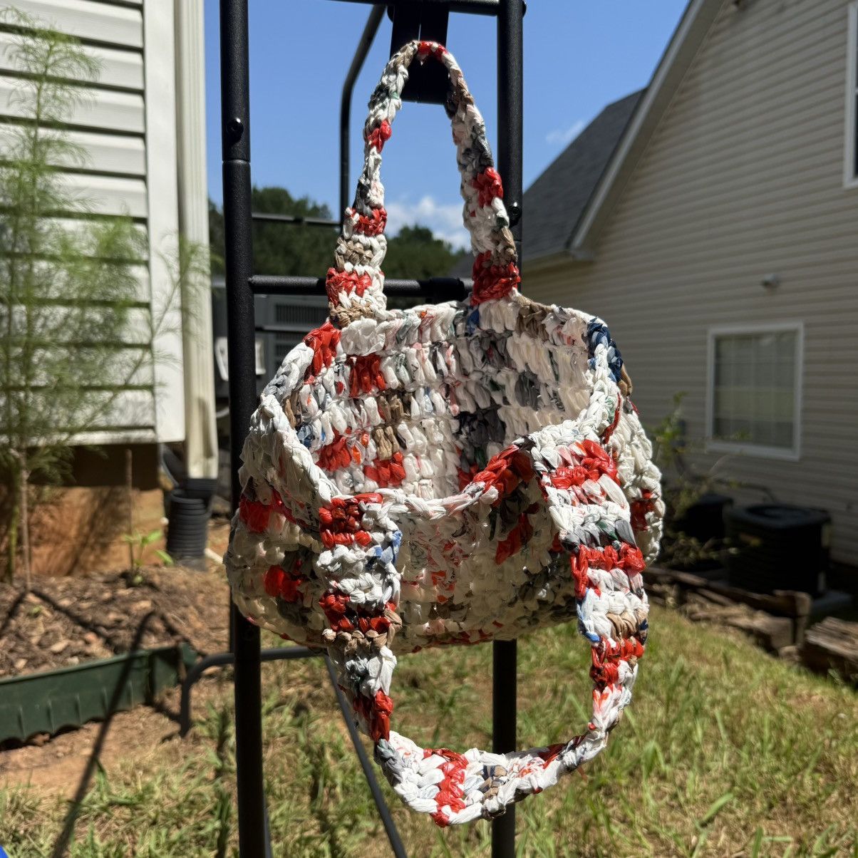 Other Upcycled Plastic Bag Tote – One-Off Handcrafted Artifact Size ONE SIZE - 1 Thumbnail
