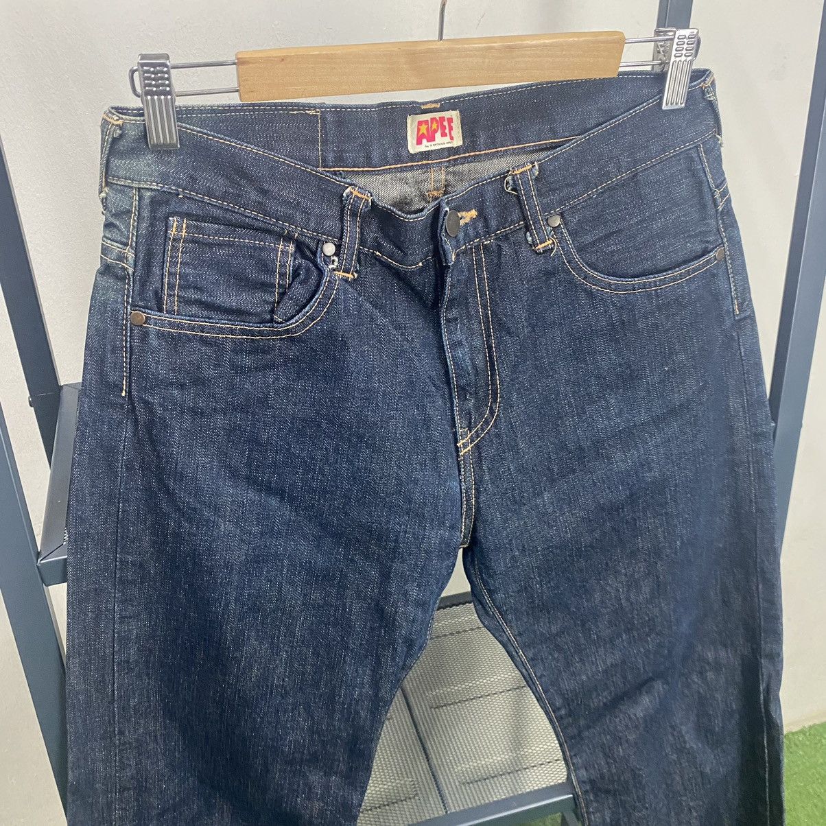 Bape Bathing Ape "Ape Shall Never Kill Ape" Denim Jeans Size 31" - 9 Thumbnail