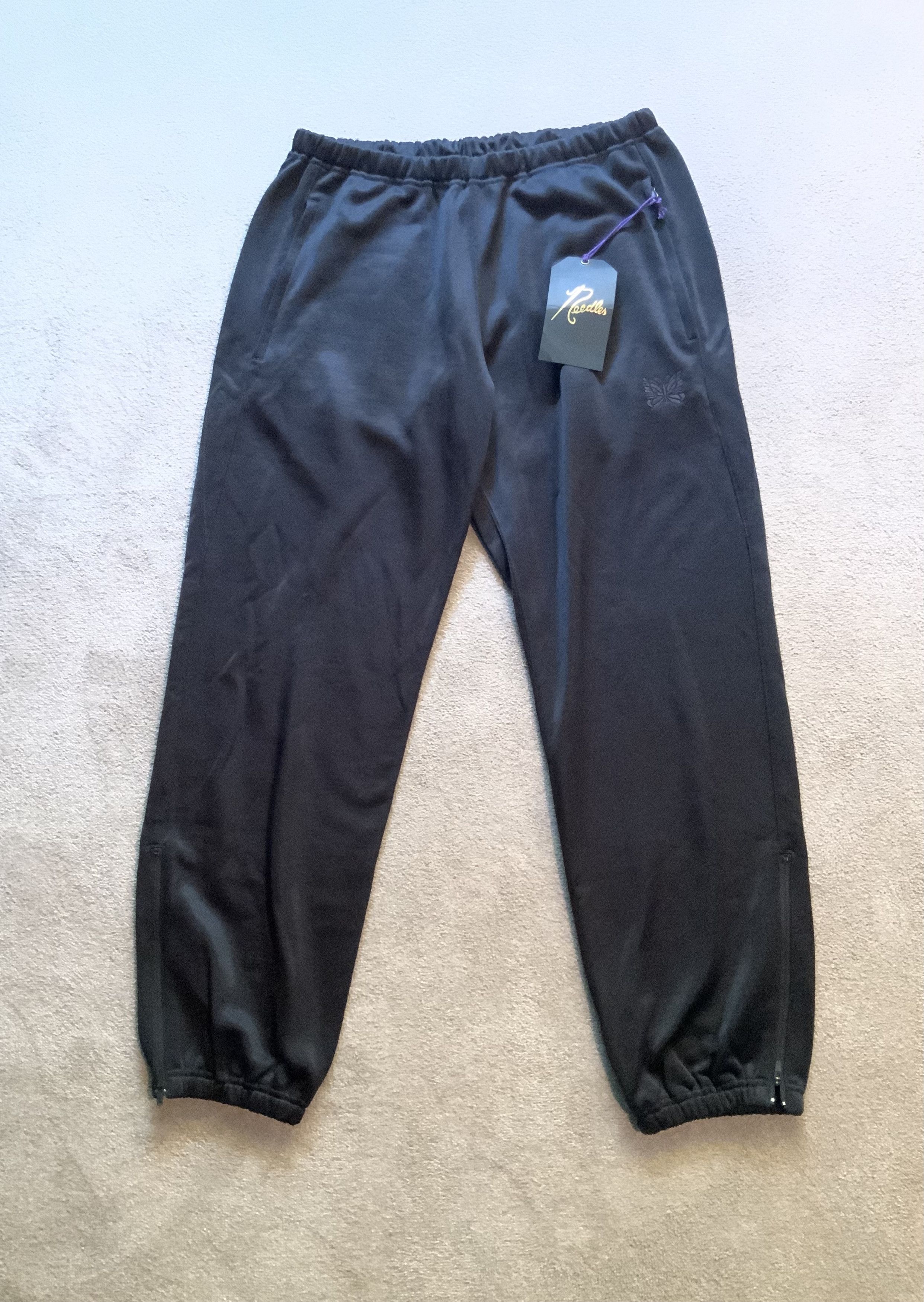 Needles Medium Needles black zip lounge pants joggers trousers Size US 31 - 5 Thumbnail