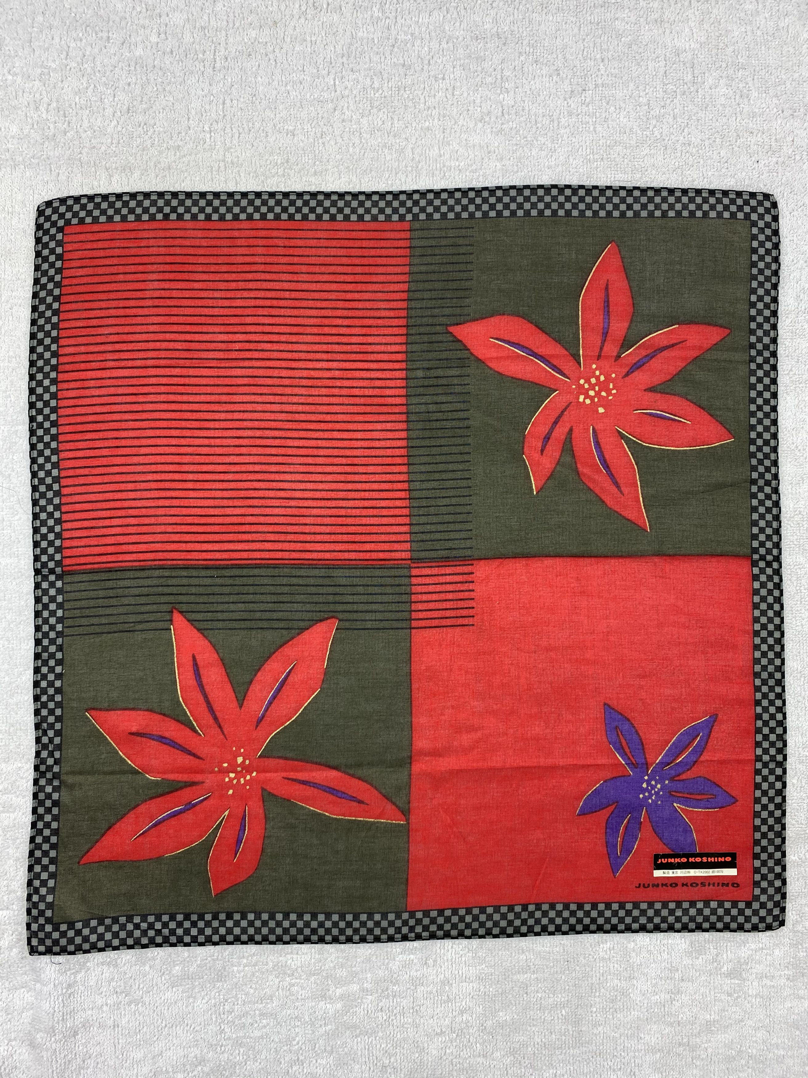 Japanese Brand × Mr. Junko × Vintage Junko Koshino Handkerchief / Bandana / Neckerchief Size ONE SIZE - 3 Thumbnail