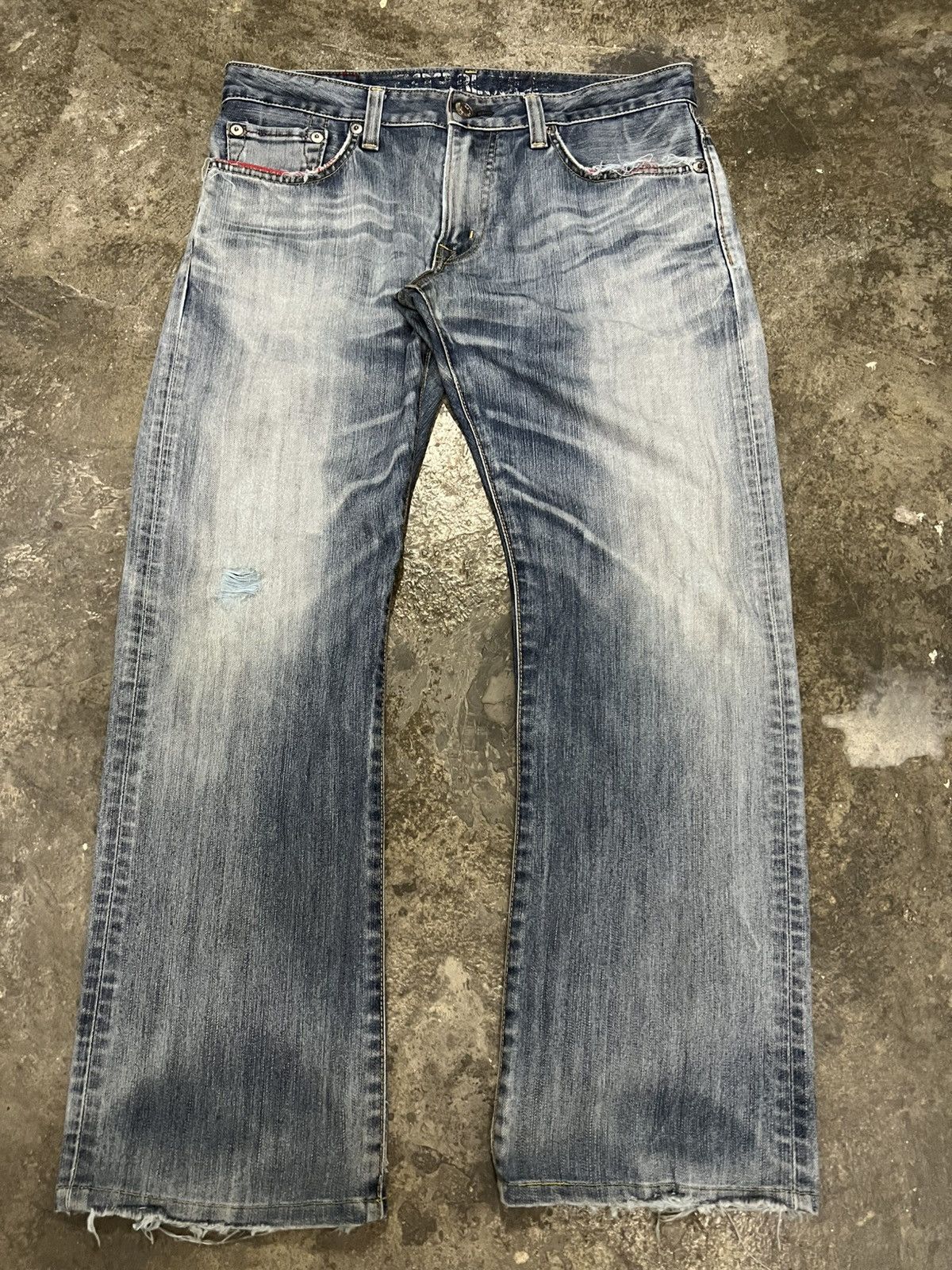 💥FLARE💥Edwin 503 Blue Trip Edgeline Faded Jean