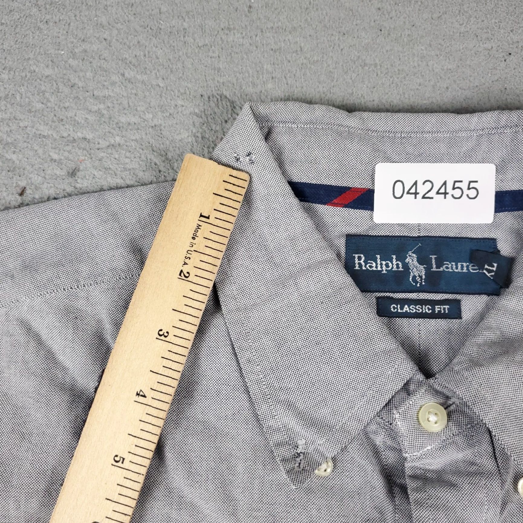 Ralph Lauren Ralph Lauren Button-Up Shirt Mens XL Gray Long Sleeve Casual Size US XL / EU 56 / 4 - 3 Thumbnail