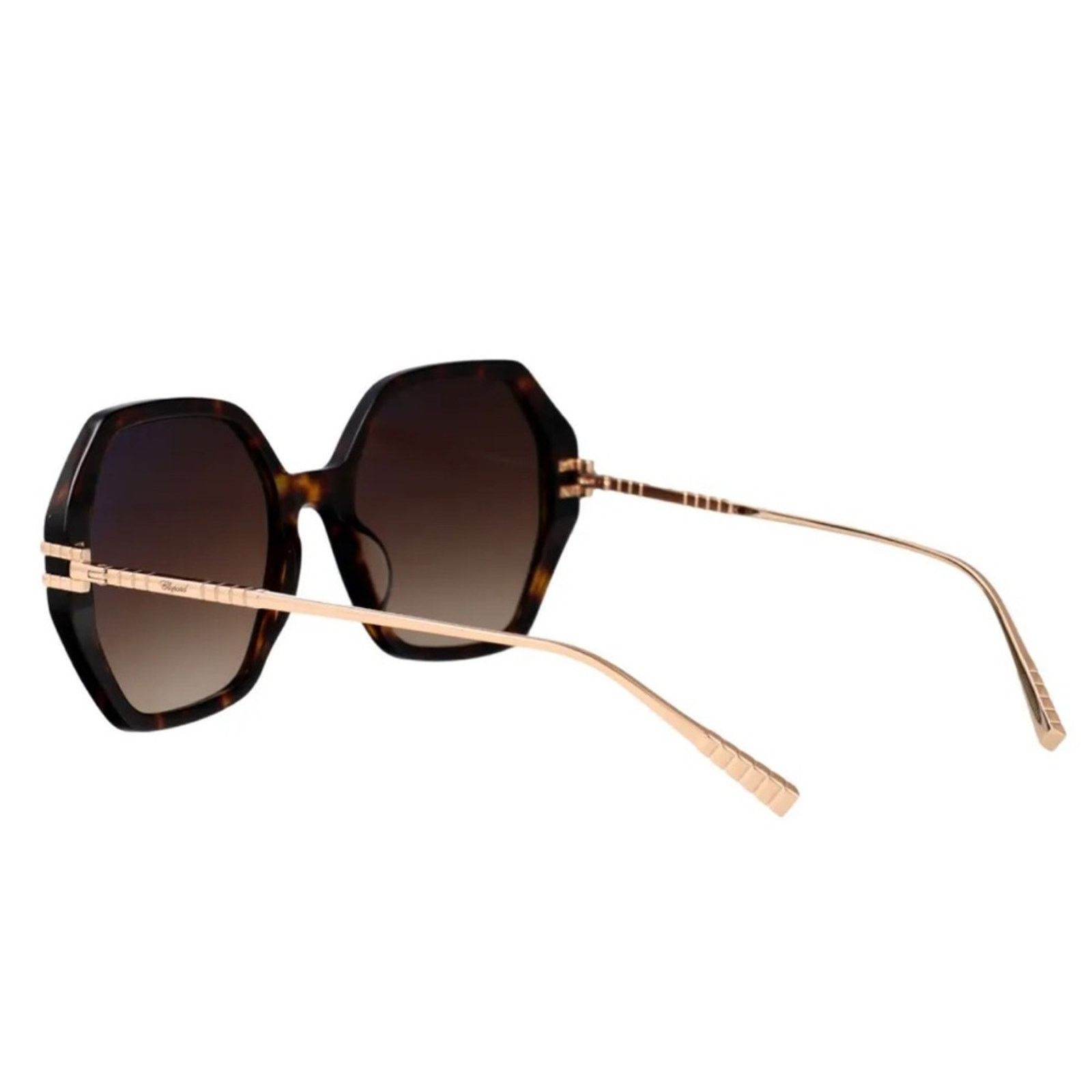 Chopard New! Chopard SCH370M 04BL Dark Havana Ice Cube Sunglasses Size ONE SIZE - 4 Thumbnail