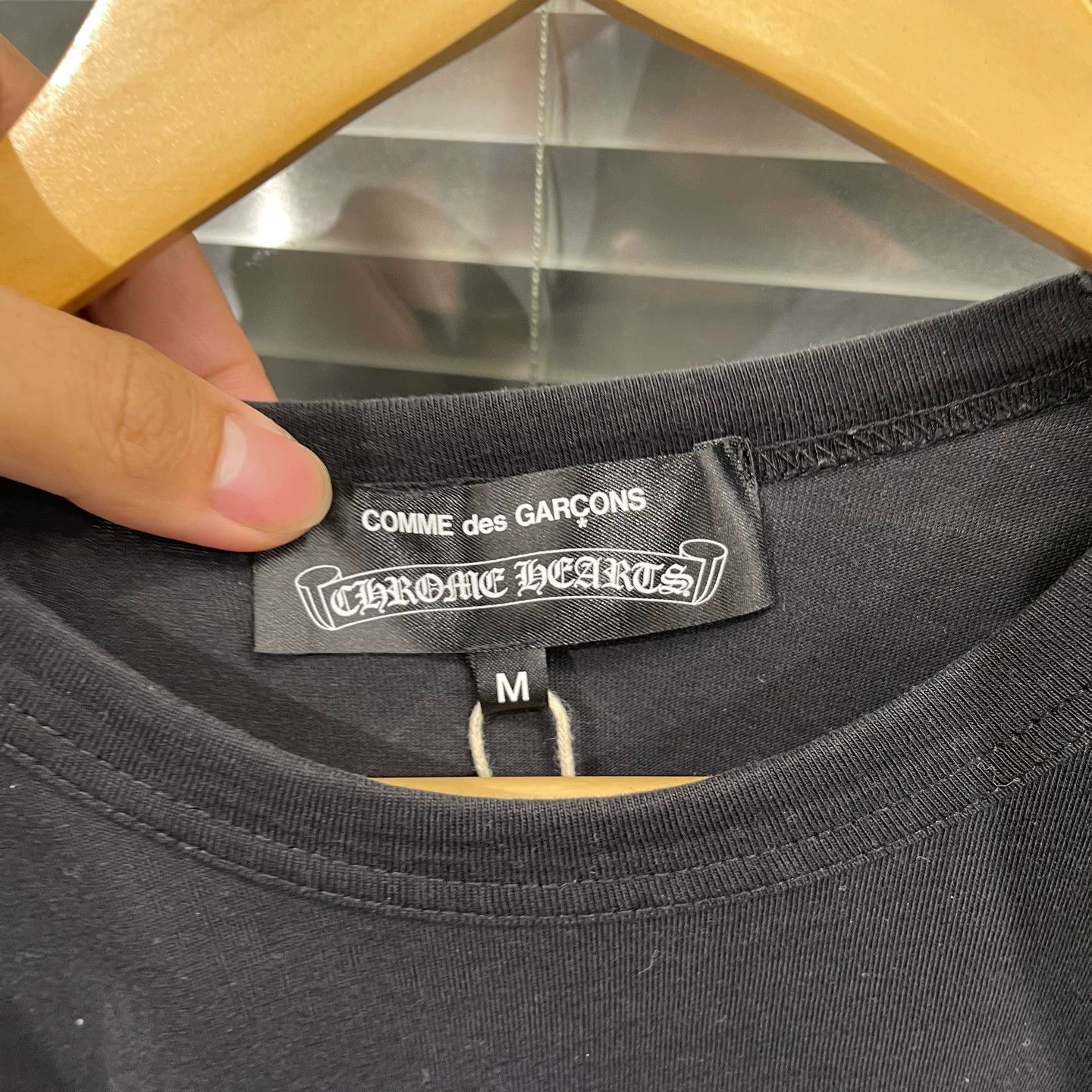 Chrome Hearts Chrome Hearts x CDG Scroll Print Short Tee M 95New #11680 Size M / US 6-8 / IT 42-44 - 3 Thumbnail