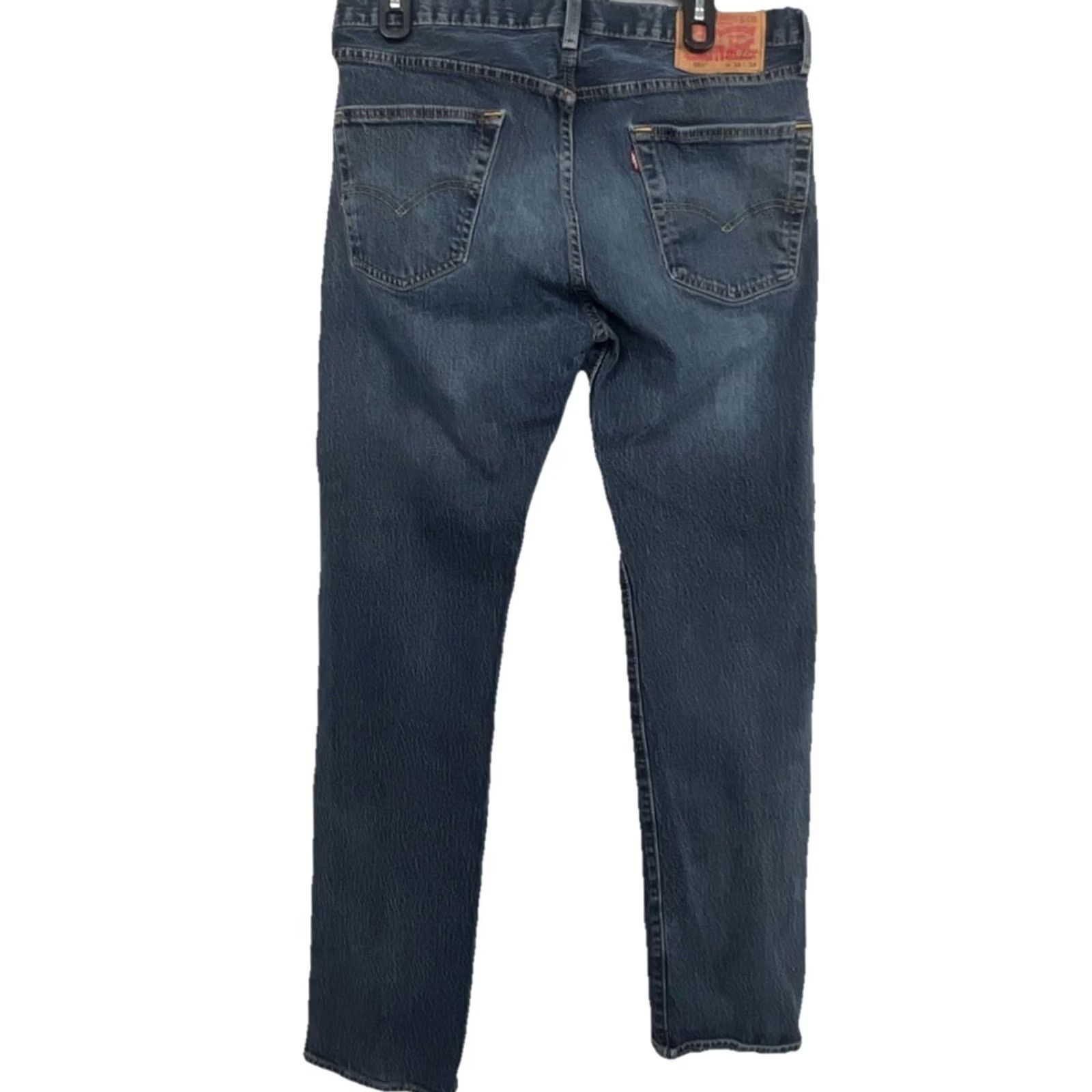 Levi's Levi’s 501 Original Fit Jeans Men’s 33x34 Dark Wash Button Fly Straight Leg Size US 33 - 7 Thumbnail