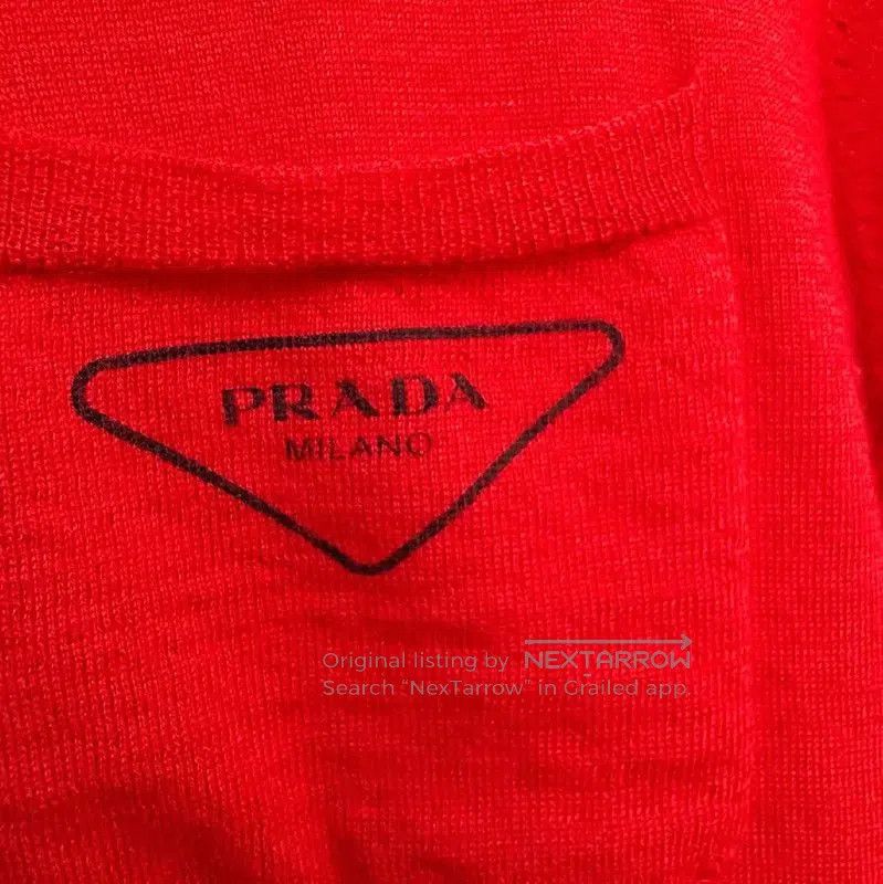 Prada Prada Summer Red Women's Short Sleeve T-Shirt. Size S / US 4 / IT 40 - 5 Thumbnail