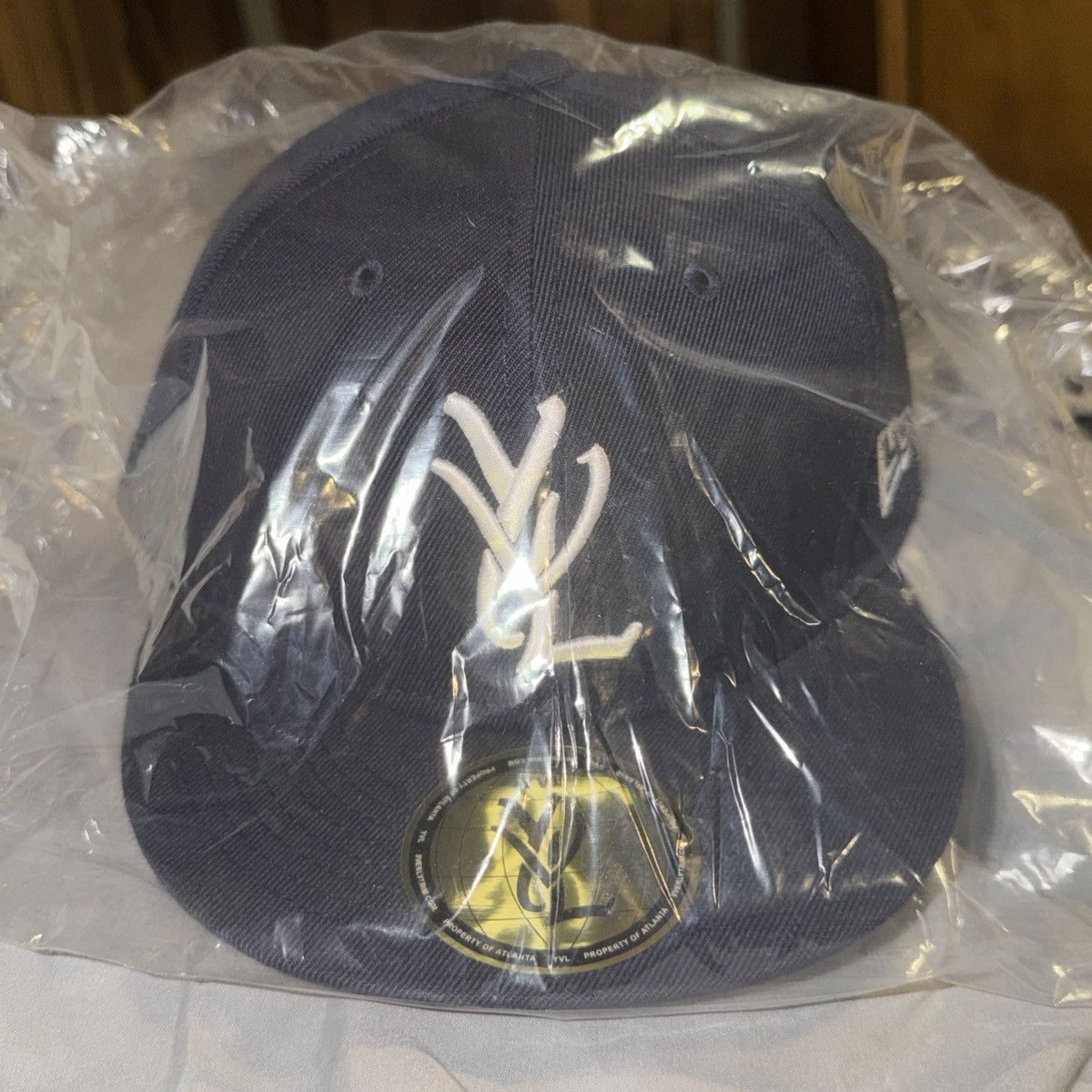 Playboi Carti Opium YVL Fitted hat Navy Blue size 7 brand new