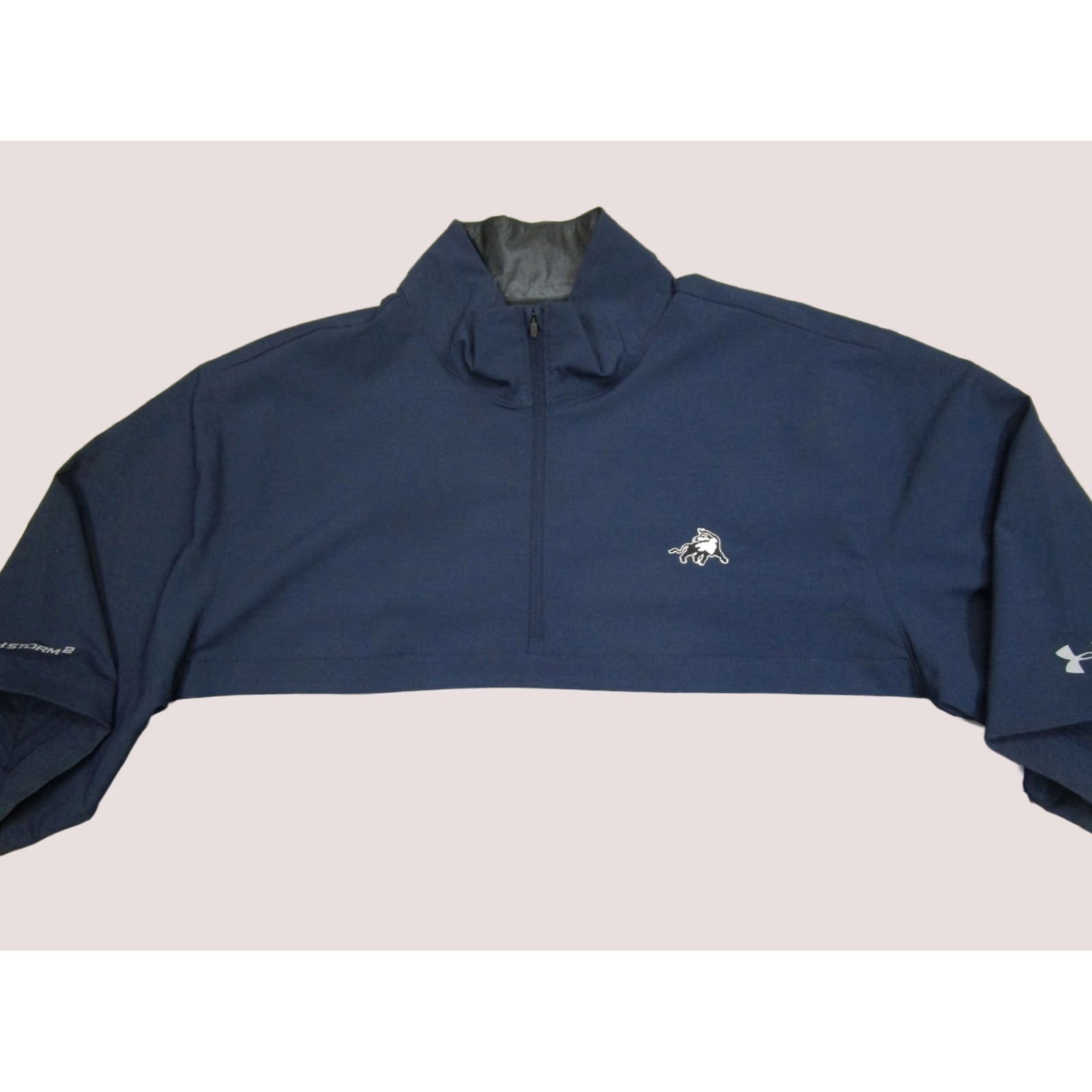 Under Armour Under Armour Jacket Men XL Blue Gray Storm Windbreaker 1/4 Zip All Seasons Lightweight Pockets Regular Sports Size US XL / EU 56 / 4 - 1 Thumbnail