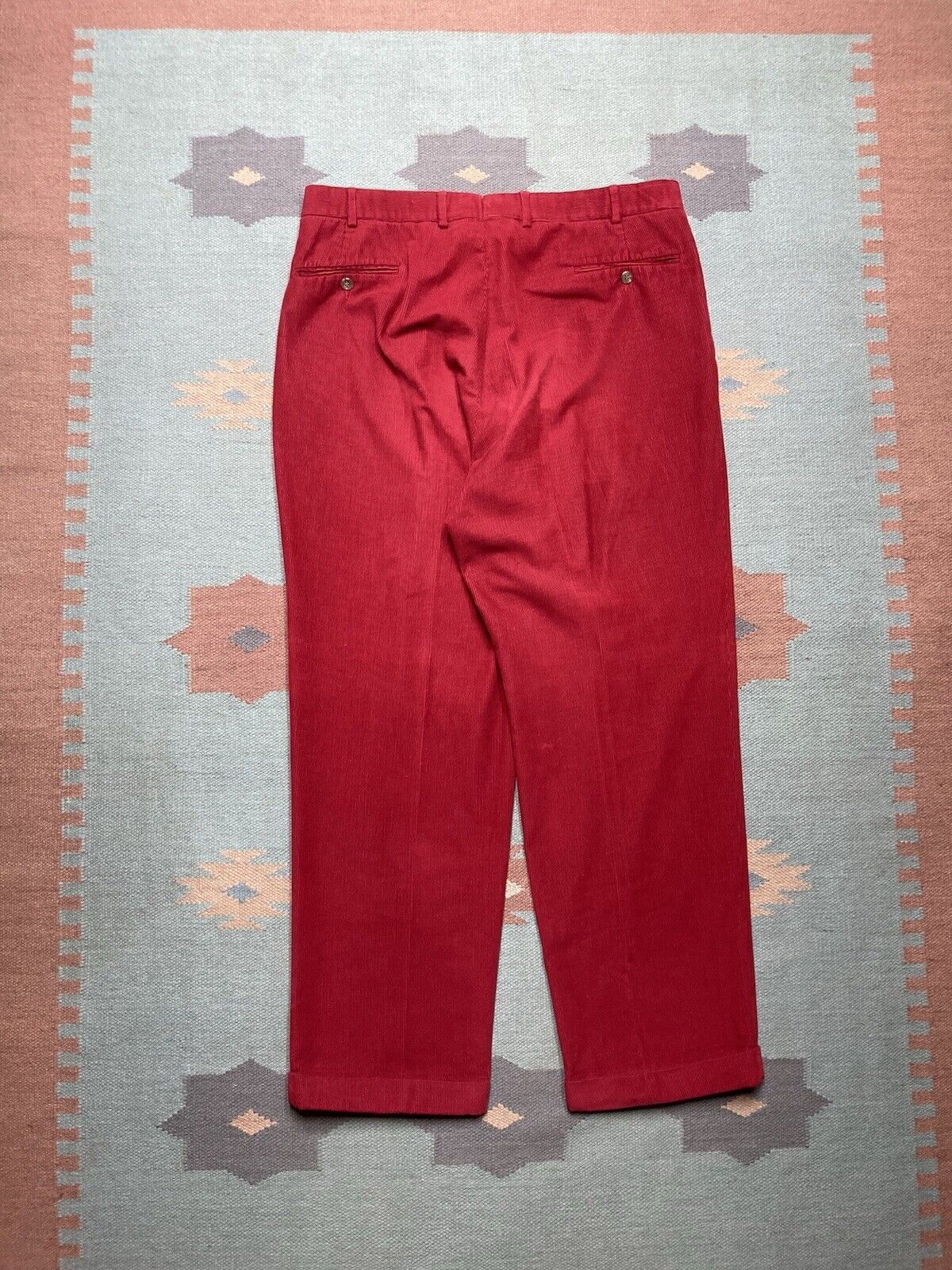 Ben Silver × Vintage Ben silver Charleston corduroy pants pleated cuff golf 36x31 Size US 36 / EU 52 - 7 Thumbnail