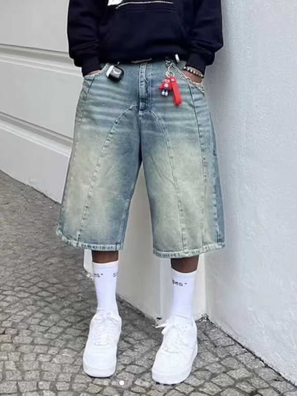 Jean Retro Blue Short Jeans Size US 29 - 1 Thumbnail