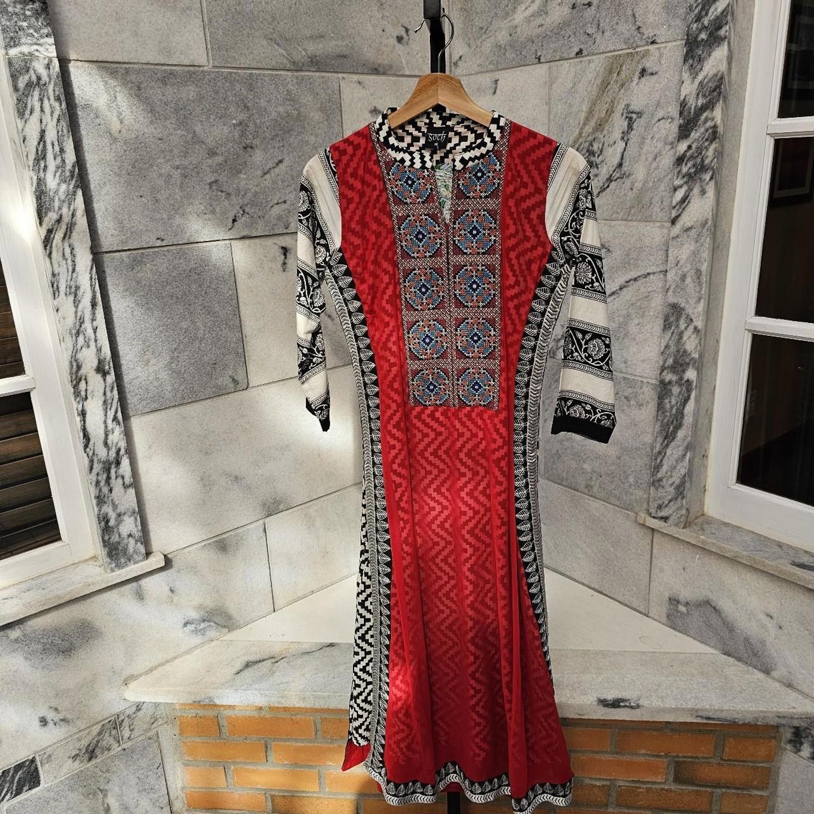 Other Women's Multicolored Kurta Style Very Detailed Dress Size M / US 6-8 / IT 42-44 - 1 Thumbnail