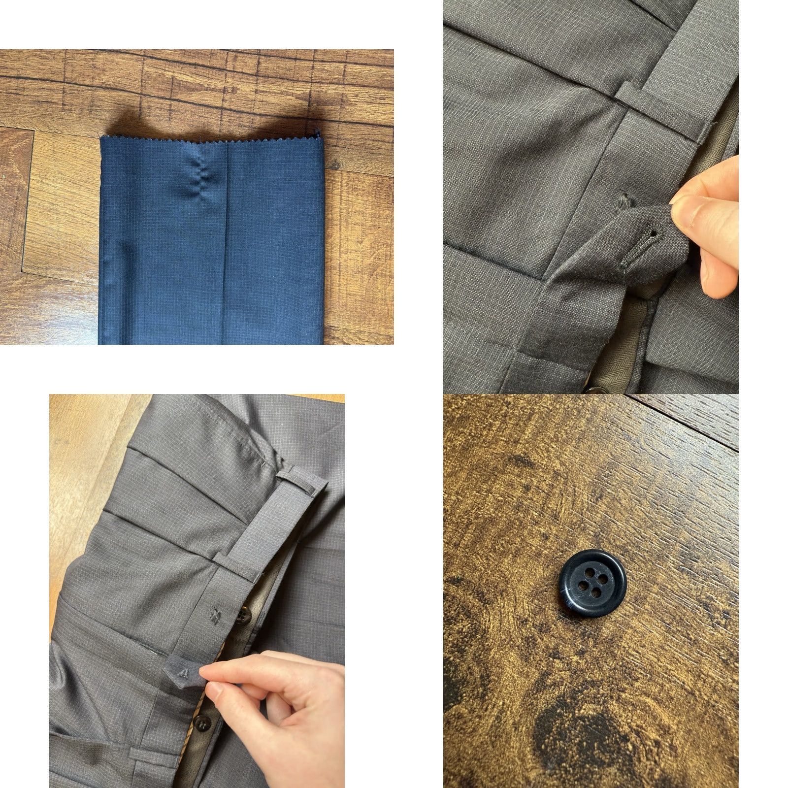Southwick VINTAGE Southwick Suit Mens 41 Blue VTG Men 41L Blazer Unhemmed Trousers Check NEW Size US 35 - 10 Thumbnail
