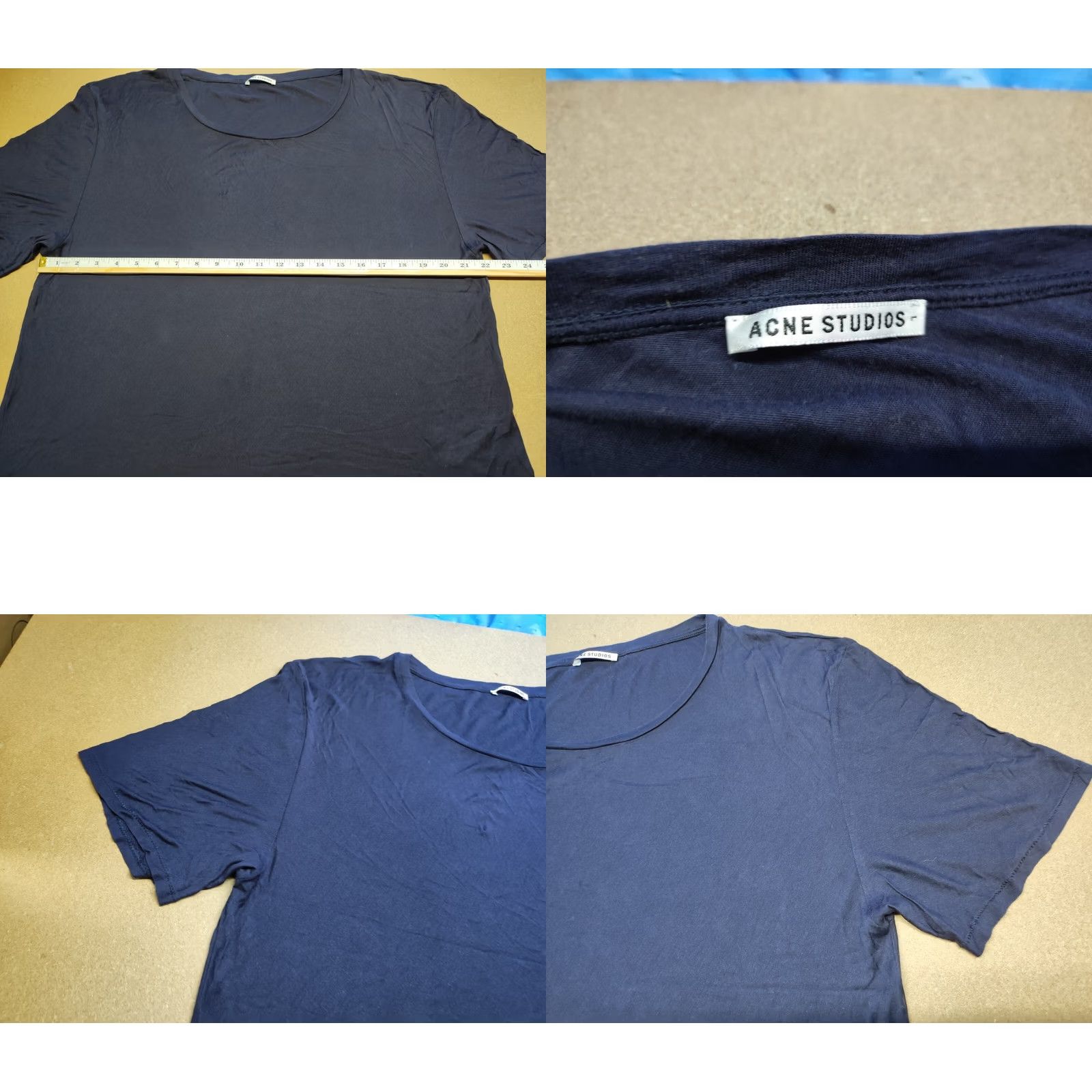 Acne Studios Acne Studios T-Shirt Womens blue Lyocell Size L Short Sleeve Regular Mens Womens Girls no Size L / US 10 / IT 46 - 9 Thumbnail