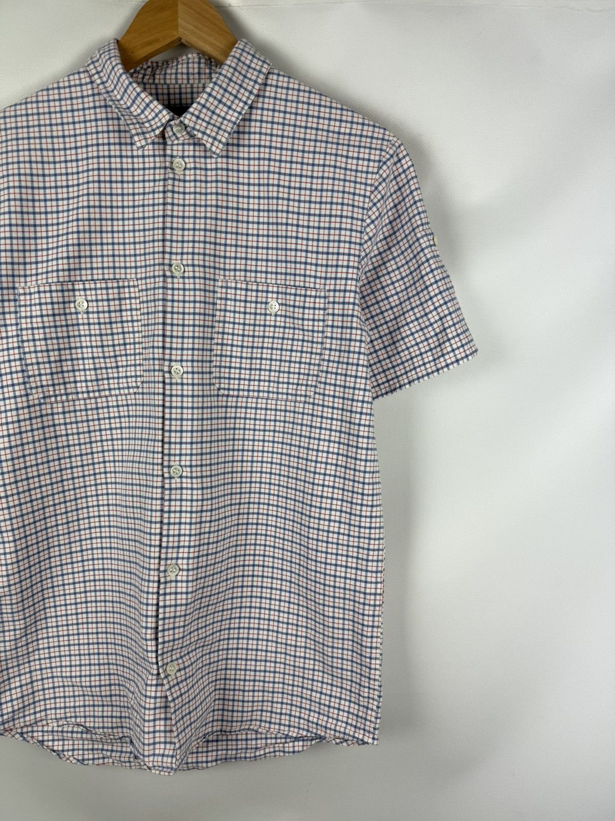A.P.C. A.P.C. Short Sleeve Cotton Plaid Button Up Classic Shirt Size US S / EU 44-46 / 1 - 3 Thumbnail