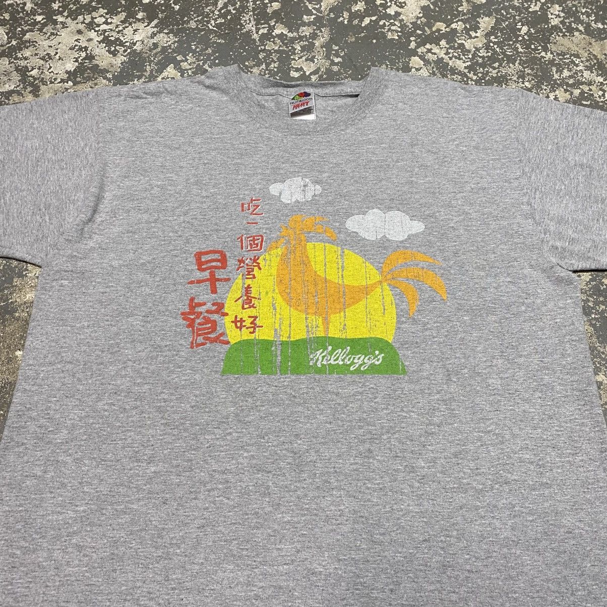 Other Vintage Kelloggs Chicken Funny Grey Graphic Tshirt Size US XL / EU 56 / 4 - 8 Thumbnail