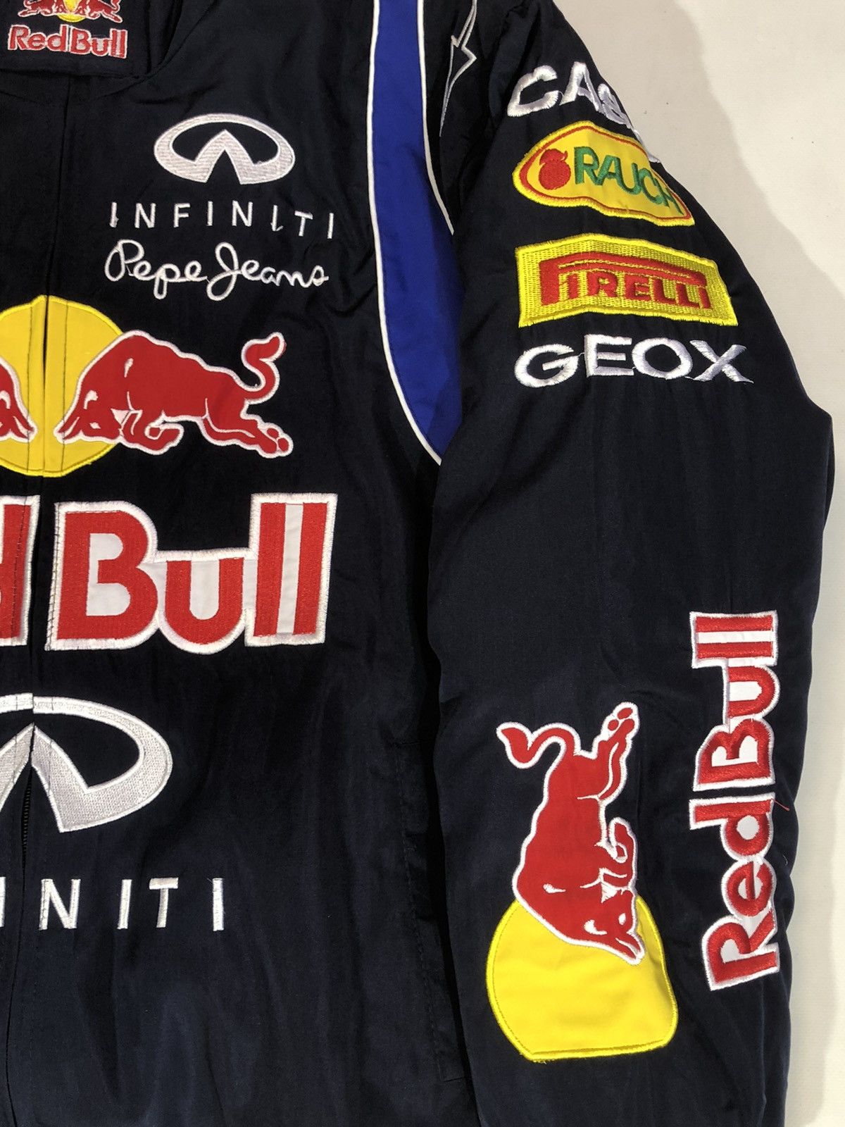 Ferrari × Red Bull × Vintage Red Bull Auto Moto Motorcycle Jacket Racing Size US L / EU 52-54 / 3 - 12 Thumbnail