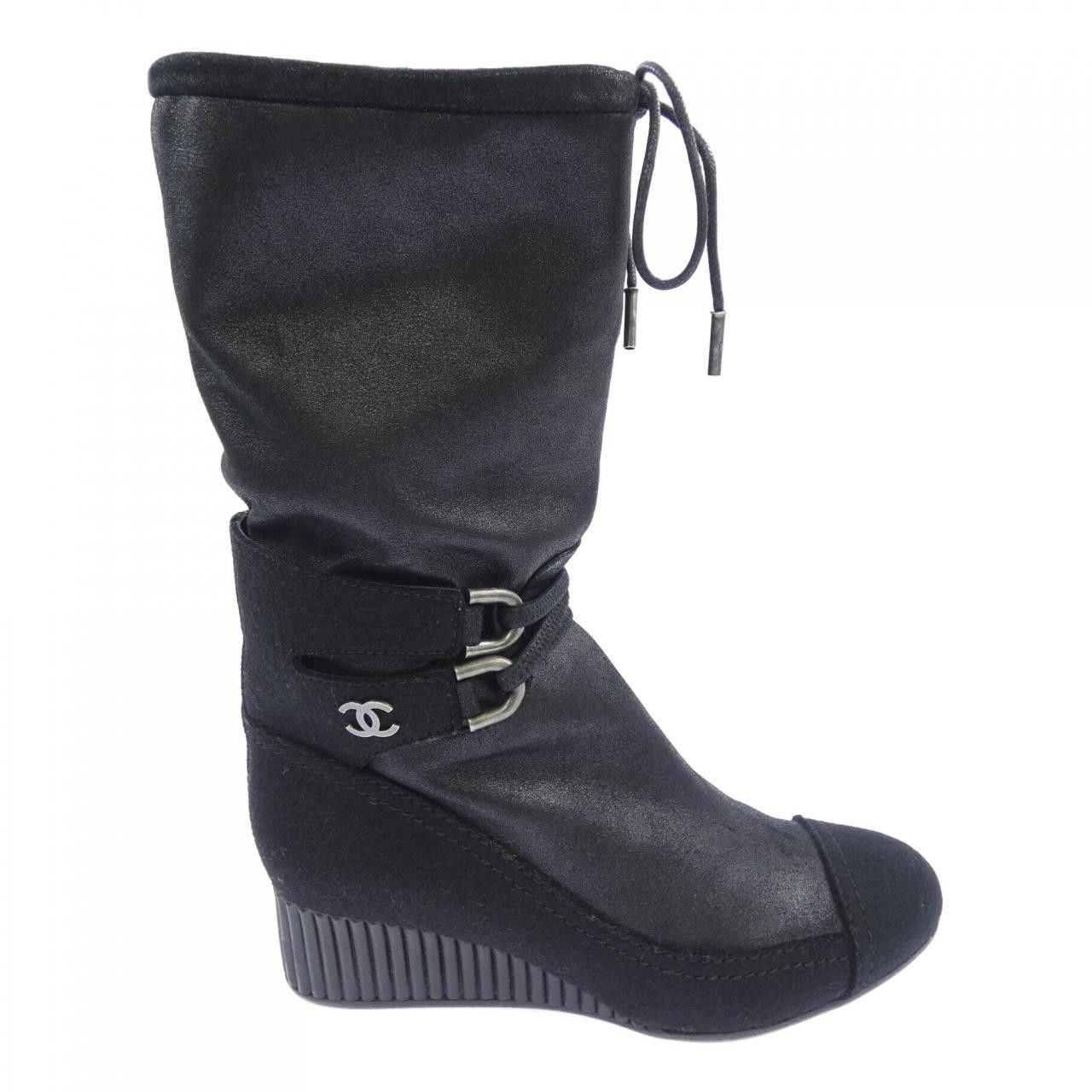 Chanel Chanel Chanel Leather Boots Others Shoes G26790Y52320 DUTY FREE for USA Size ONE SIZE - 1 Thumbnail