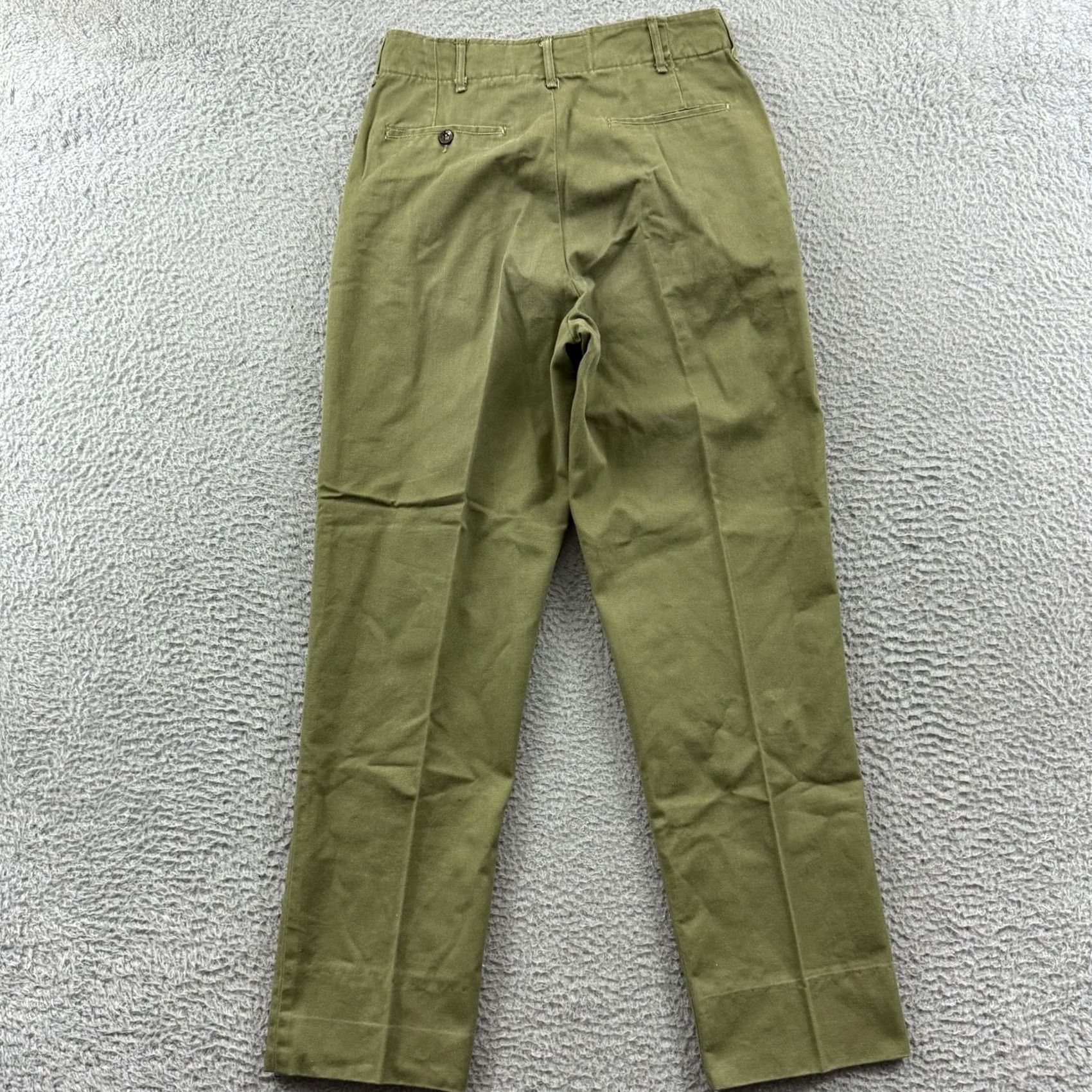 Vintage VINTAGE Boy Scouts Of America Pants Mens 26x28 Green Pleated Slacks 70s Outdoor Chino Shirt? Size US 26 / EU 42 - 6 Thumbnail