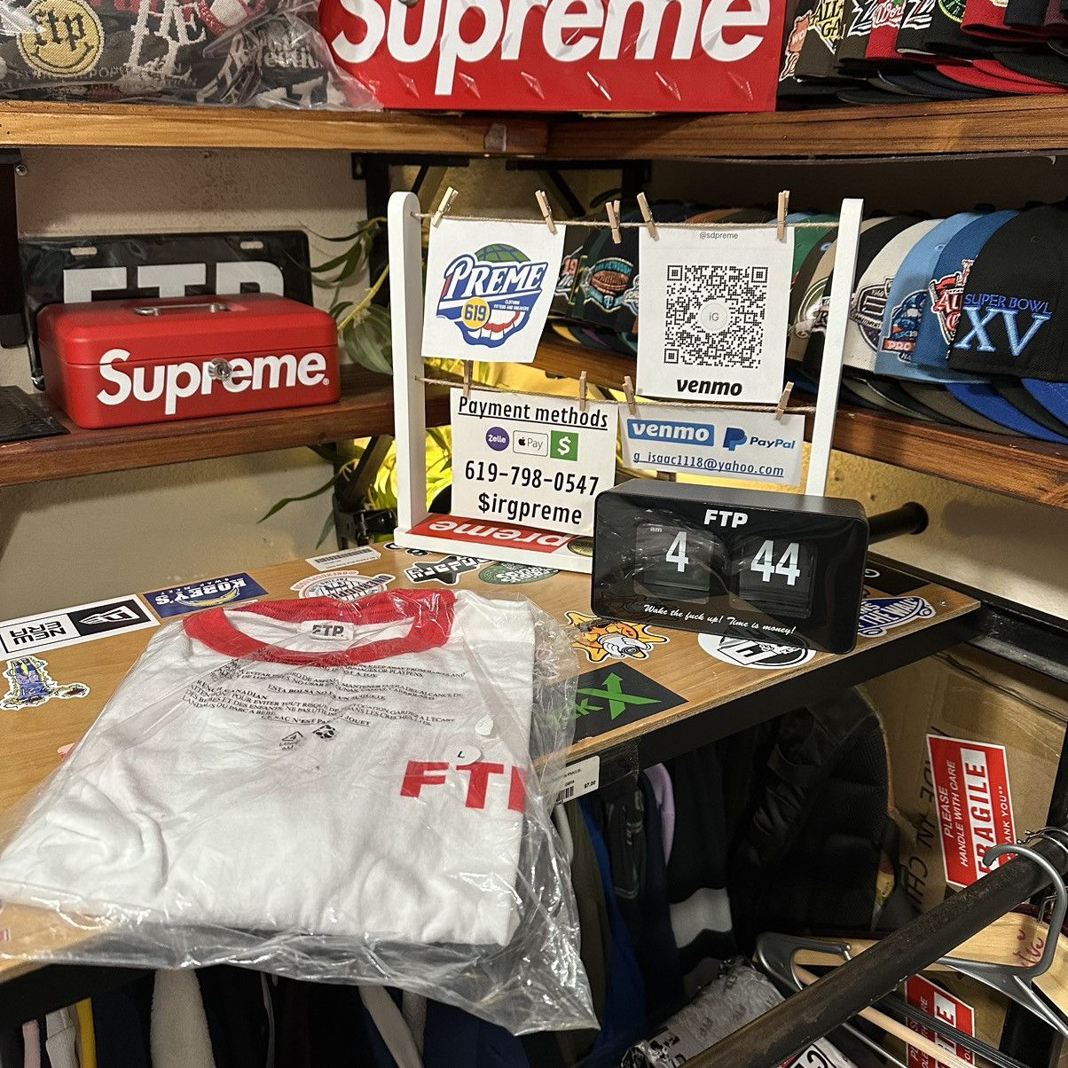 Fuck The Population Ftp front/ back logo (White/ Red) L Size US L / EU 52-54 / 3 - 1 Thumbnail