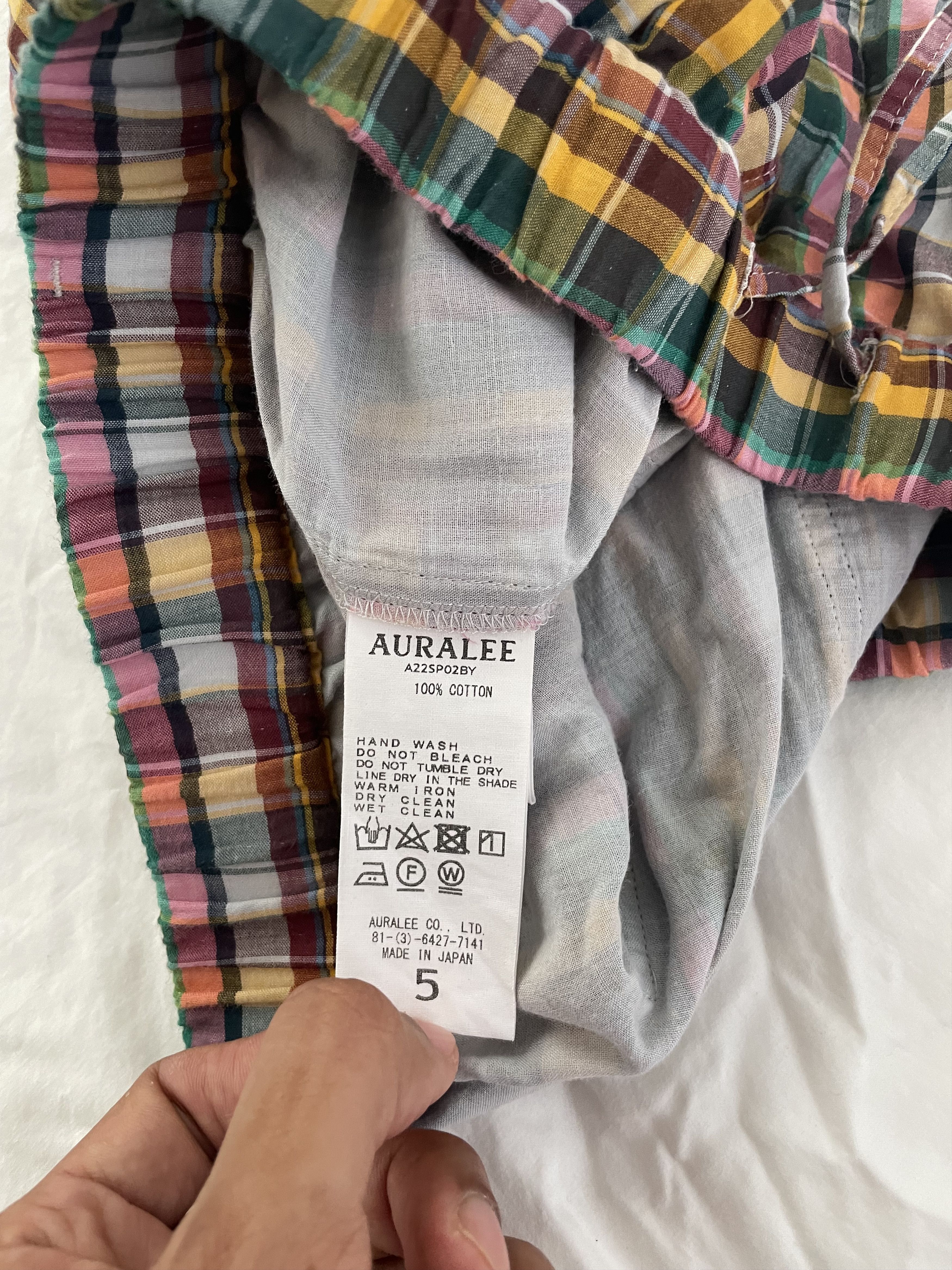 Auralee Auralee Gingham Shorts Size US 34 / EU 50 - 3 Thumbnail