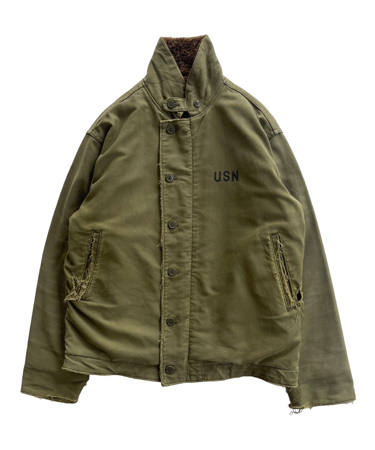 Buzz Rickson's Vintage 40s WWII USN Deck Jacket Size US L / EU 52-54 / 3 - 5 Thumbnail