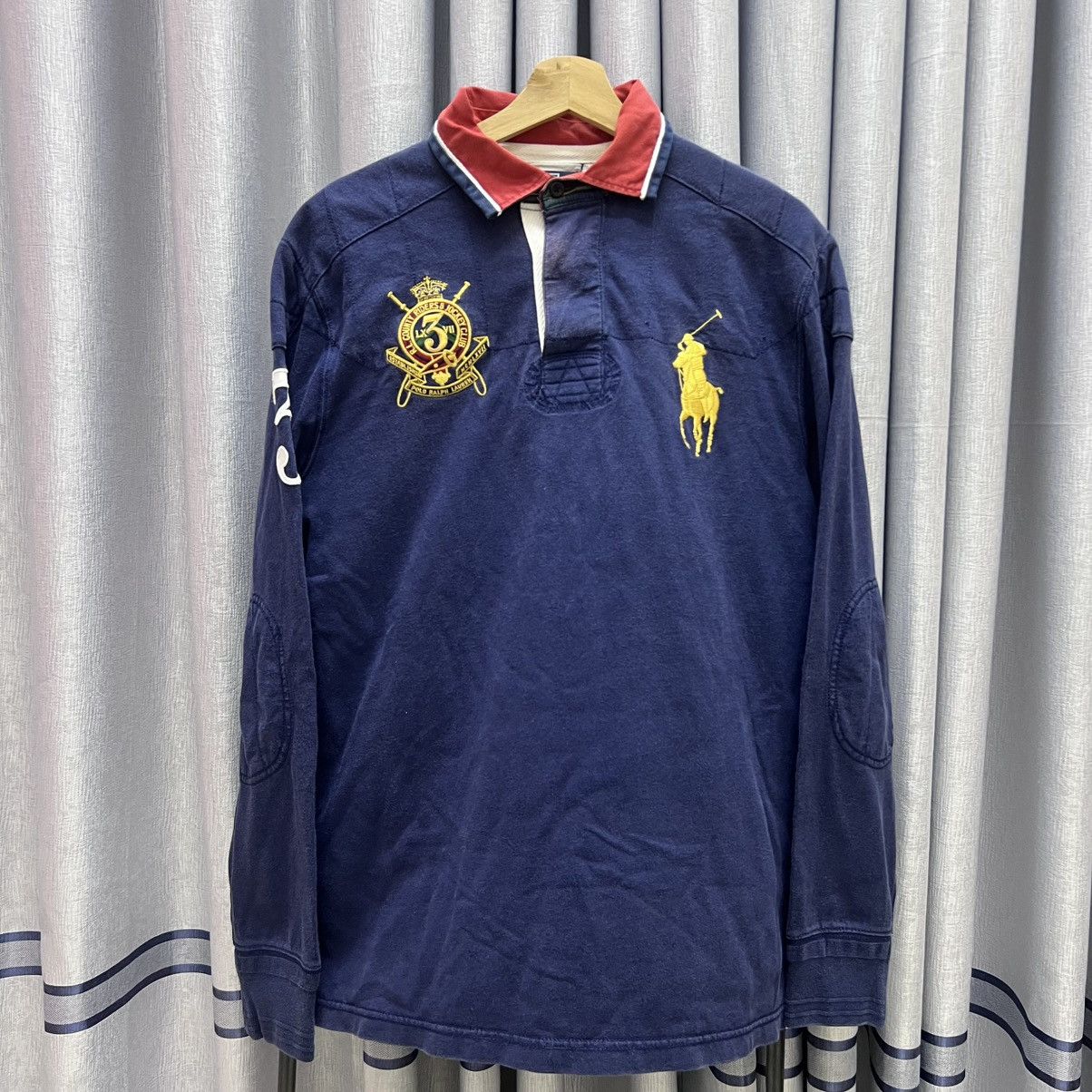Polo Ralph Lauren Y2K Ralph Lauren Polo Vintage Rugby Shirt Blue Collar Size US L / EU 52-54 / 3 - 1 Thumbnail
