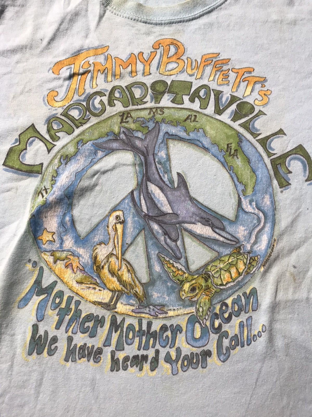 Vintage Vintage jimmy Buffets big logo 90s tshirt Size US L / EU 52-54 / 3 - 2 Thumbnail