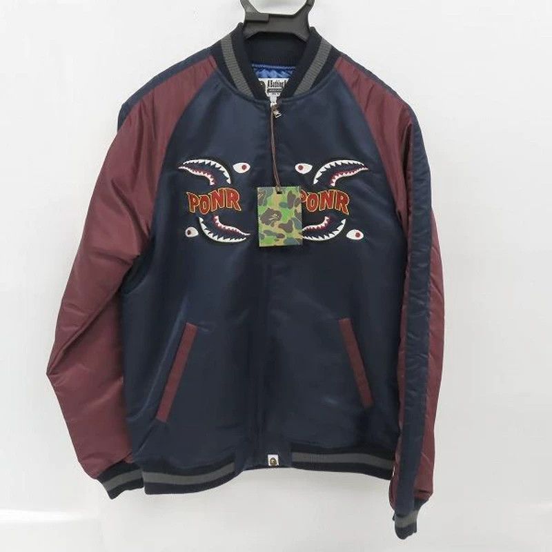 Bape BAPE Shark Souvenir Jacket 20AW Color Blocked M Size US M / EU 48-50 / 2 - 3 Thumbnail