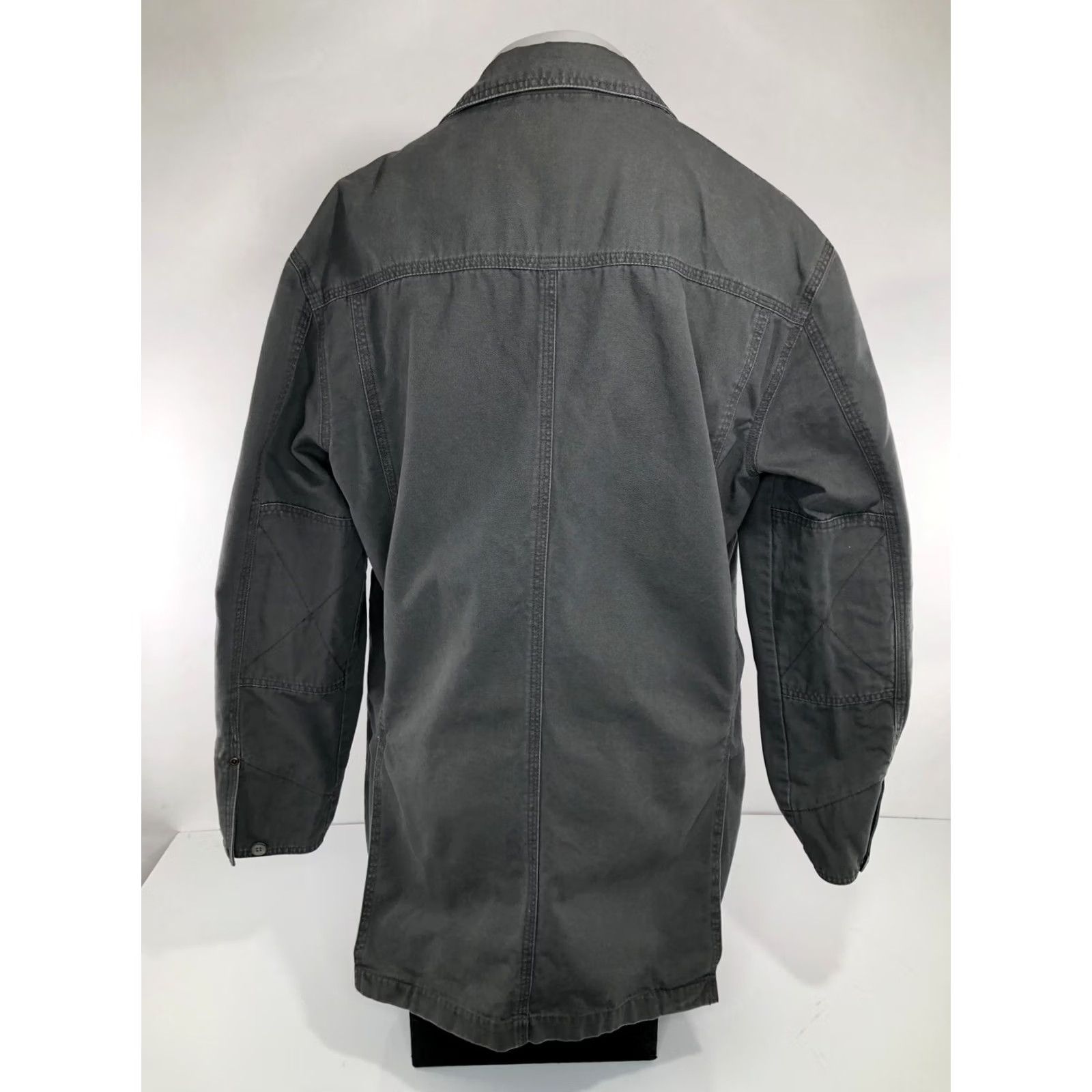 Pendleton Pendleton Canvas Blazer Jacket Mens Large Long Chore Field Coat Greenish Gray Wrangler-Style Cowboy-Workwear? Size 42R - 4 Thumbnail